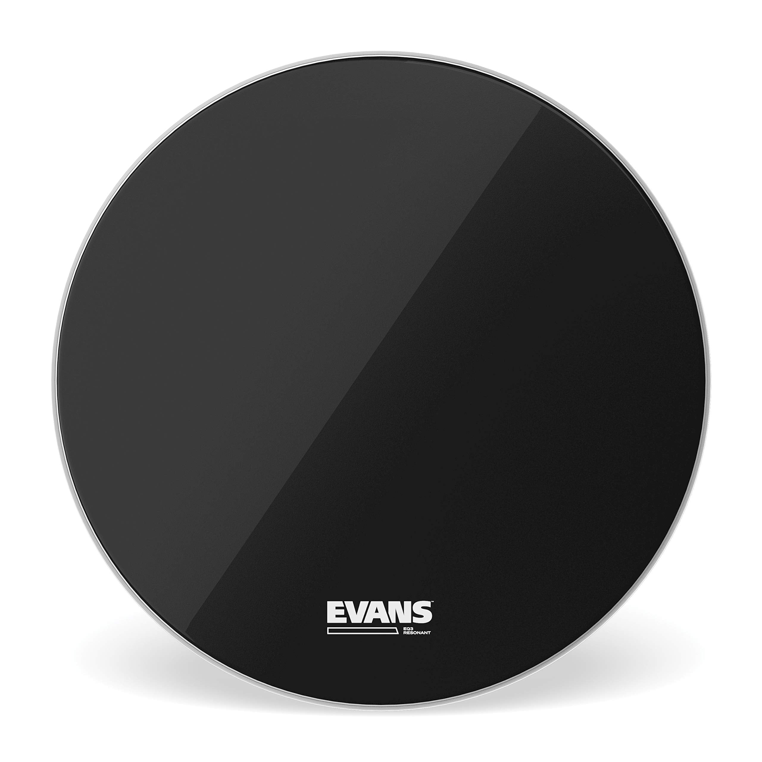 Evans Heads BD20RB-NP 20-Inch EQ3 Resonant Bass Drum Heads - Black Chrome