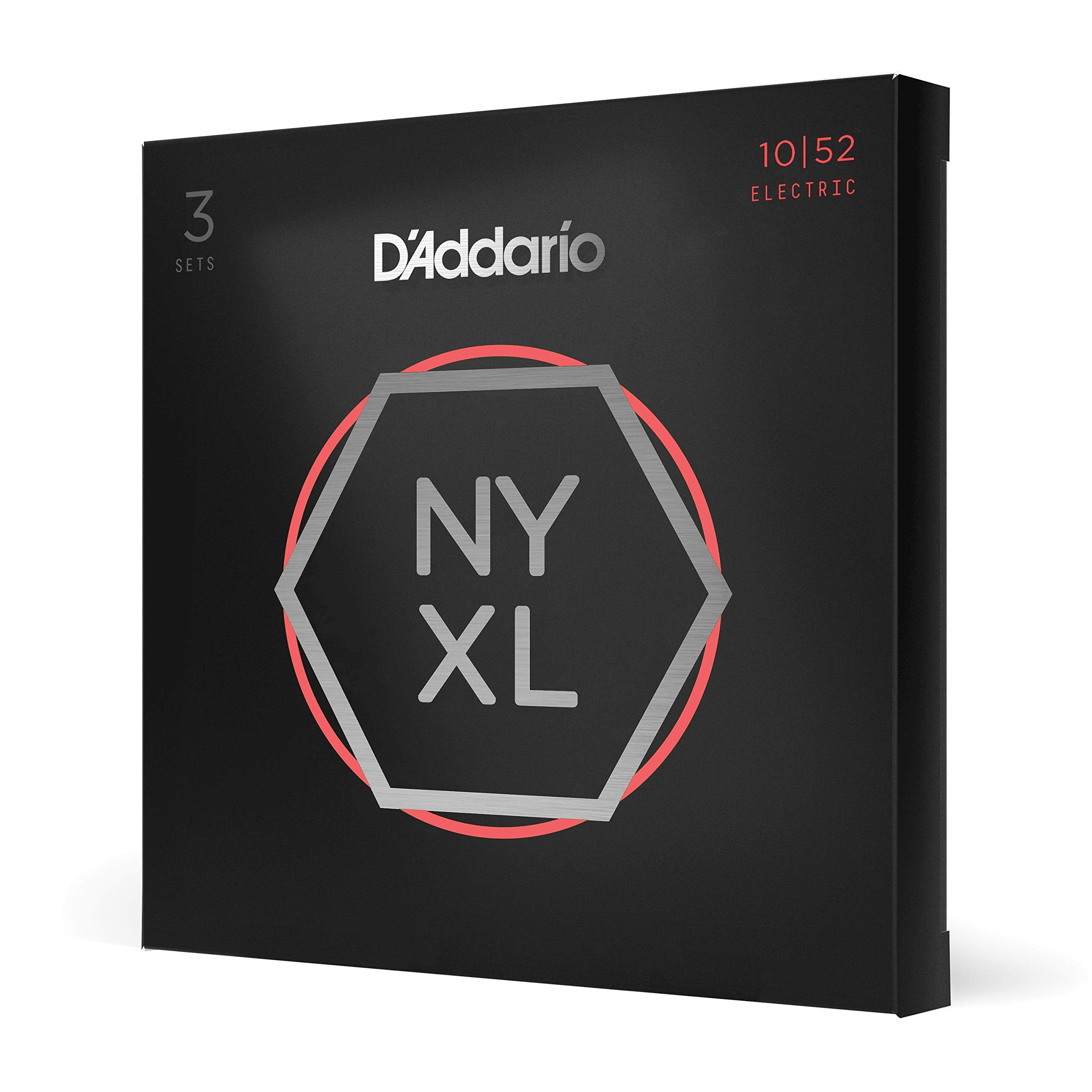 D'Addario Guitar Strings - Nyxl Electric Guitar Strings - Nyxl1052-3P - Unrivaled Strength, Tuning Stability, Enhanced Mid-Range