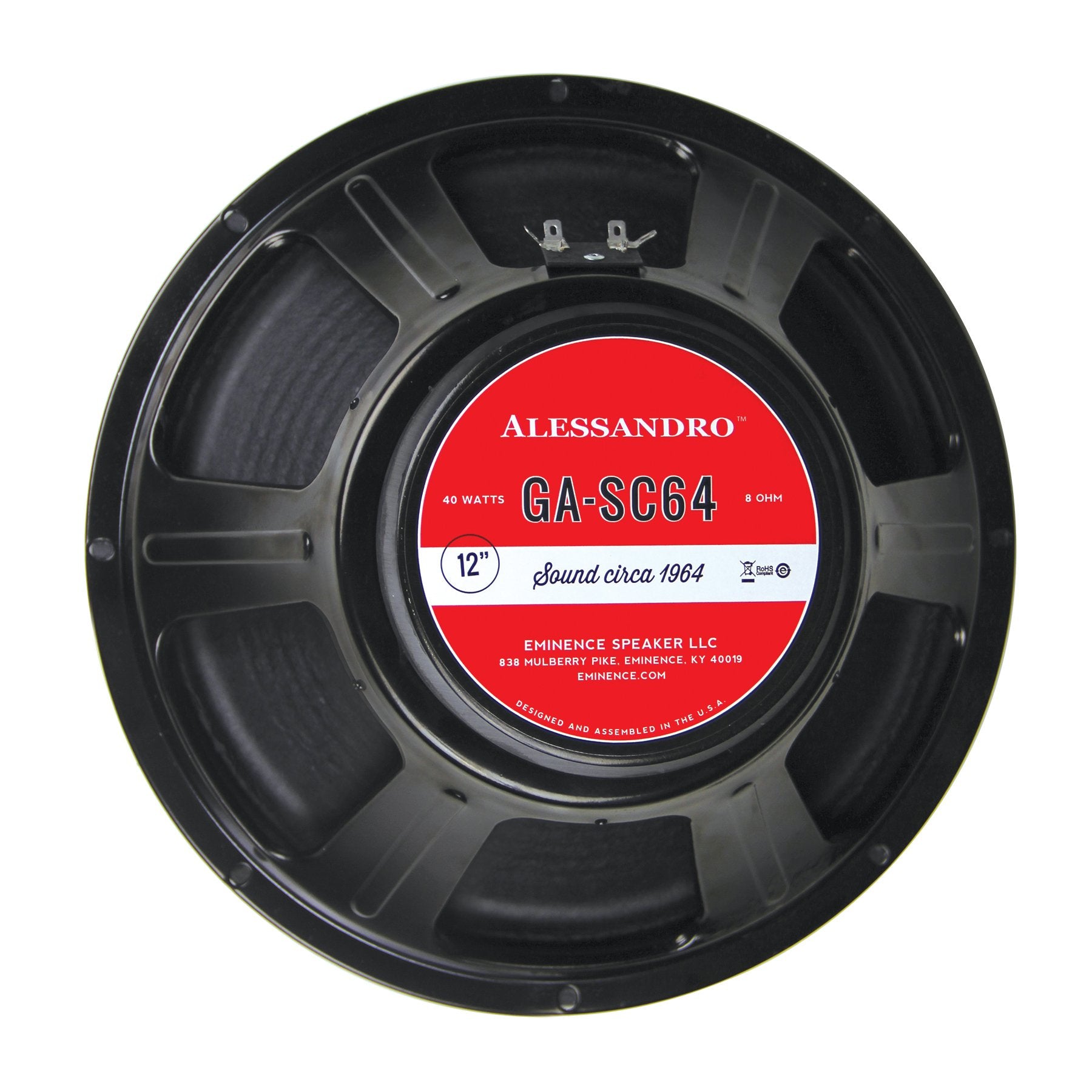 Vintage American ceramic magnet tone approved by legendary amp builder, George Alessandro. Well-balanced from top to bottom w/ti