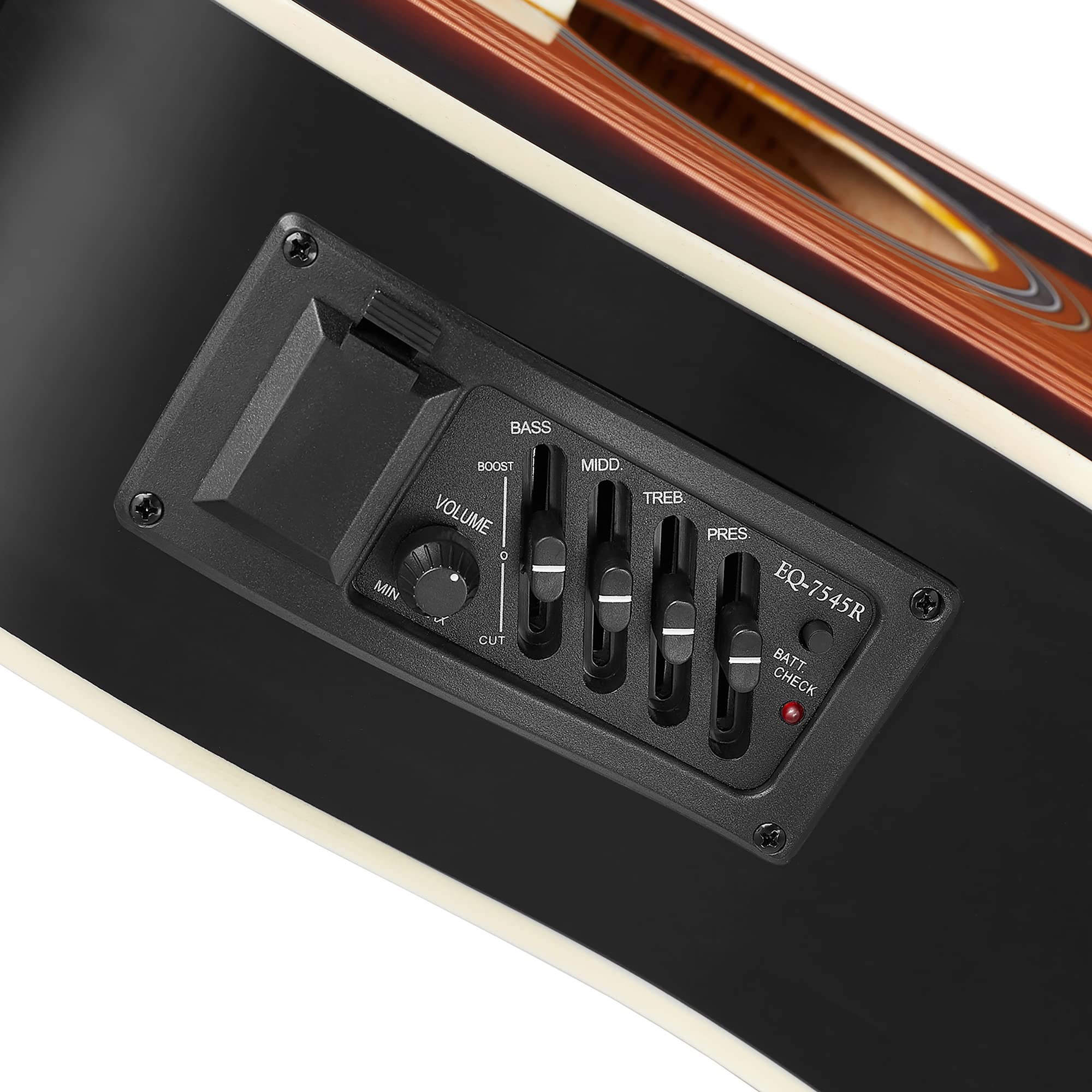 Ashthorpe Full-Size Dreadnought Acoustic Electric Guitar Package with 10 Watt Amp - Sunburst