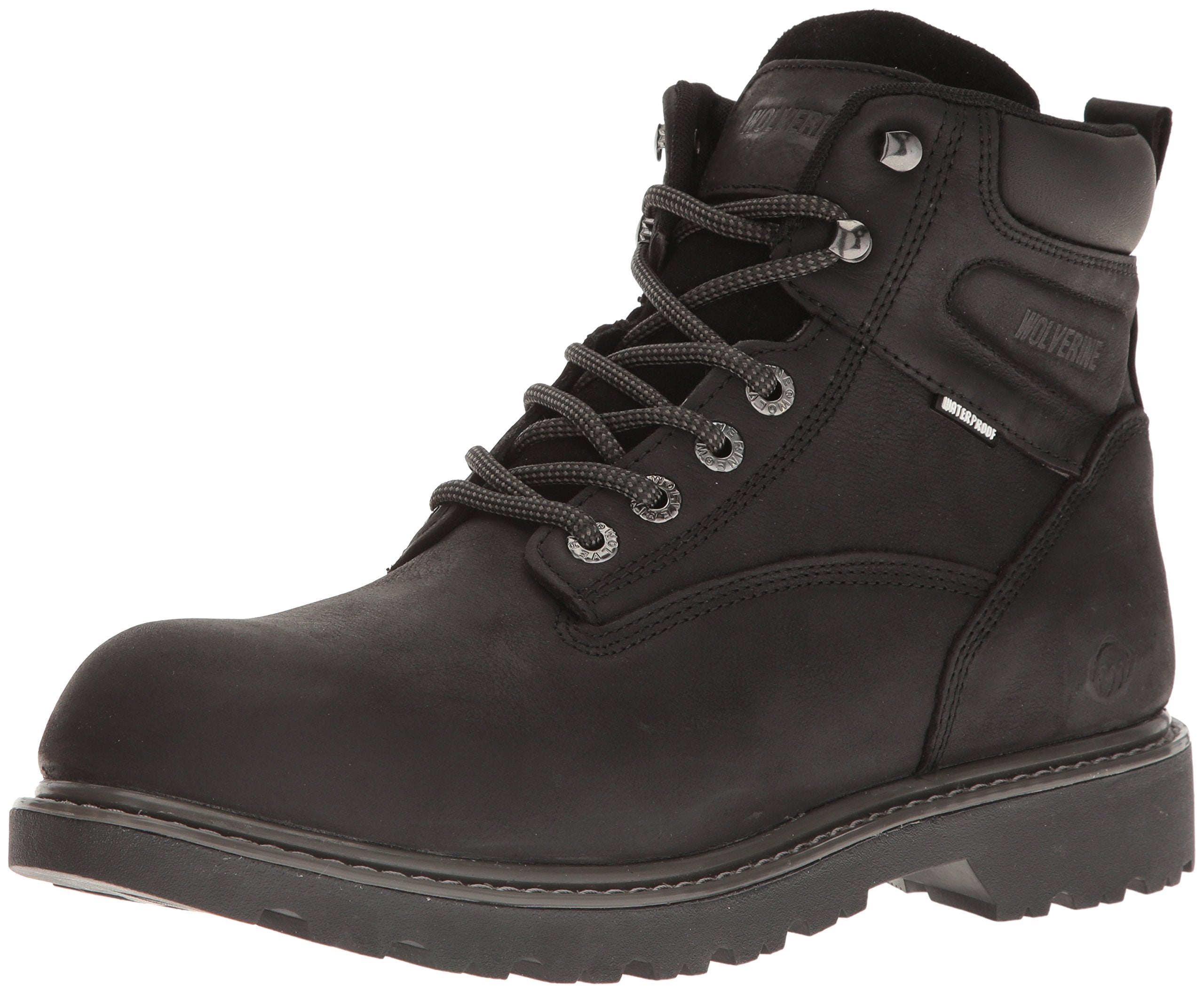 Wolverine Mens Floorhand Waterproof 6 Soft Toe Work Boot, Black, 85 Us