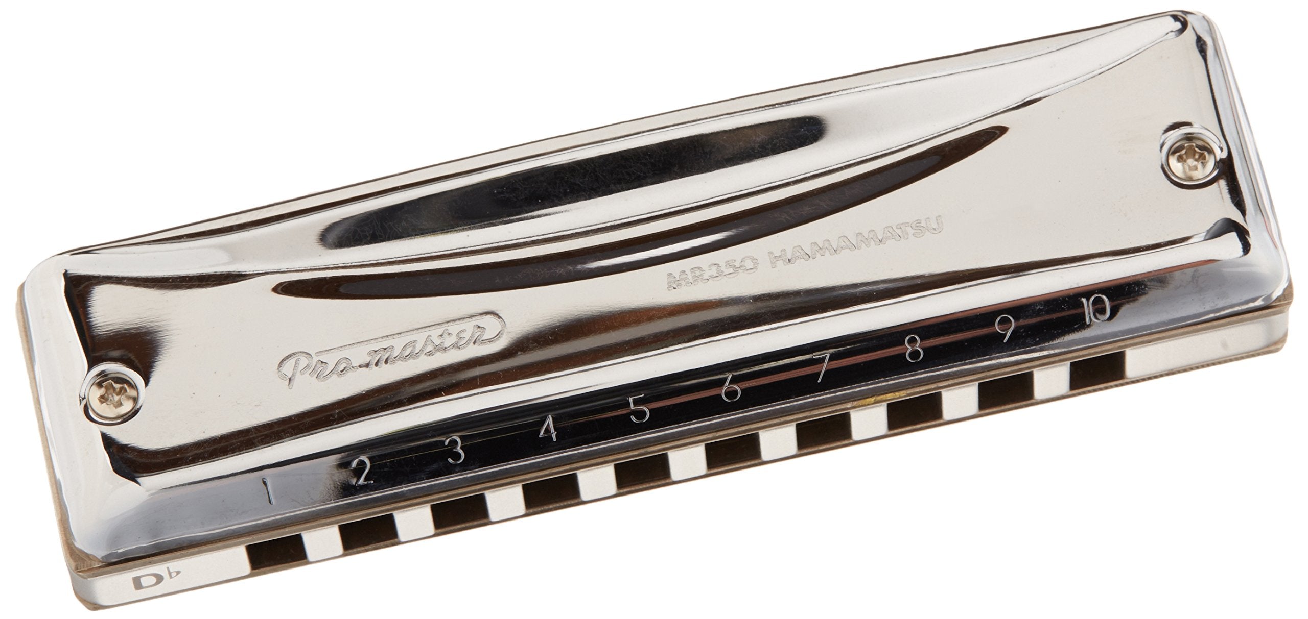 SUZUKI Harmonica, Silver with chrome plating Promaster-Db
