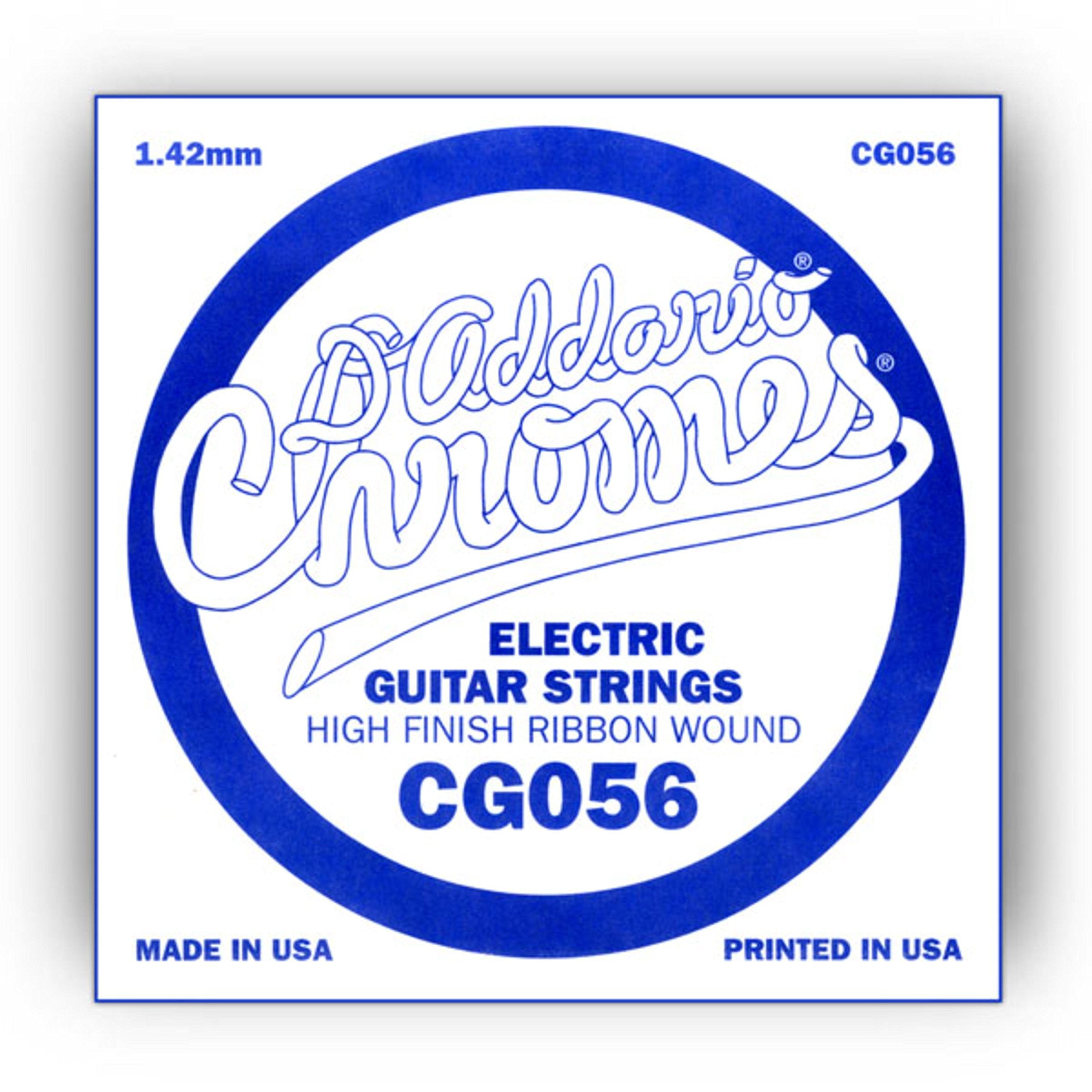 D'Addario Cg056 Flat Wound Electric Guitar Single String, .056