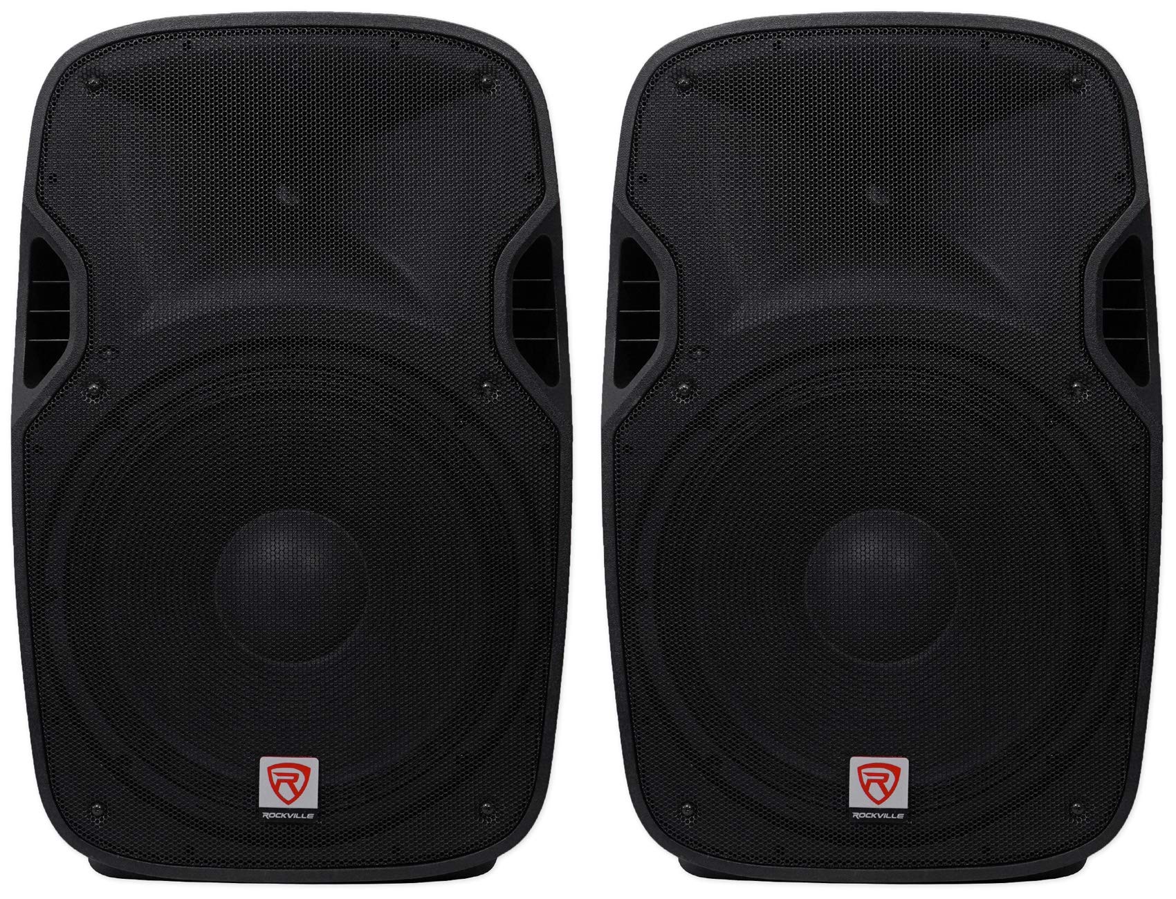 Rockville (2) SPGN154 15 Passive 1600W DJ PA Speakers Lightweight Cabinet 4 Ohm