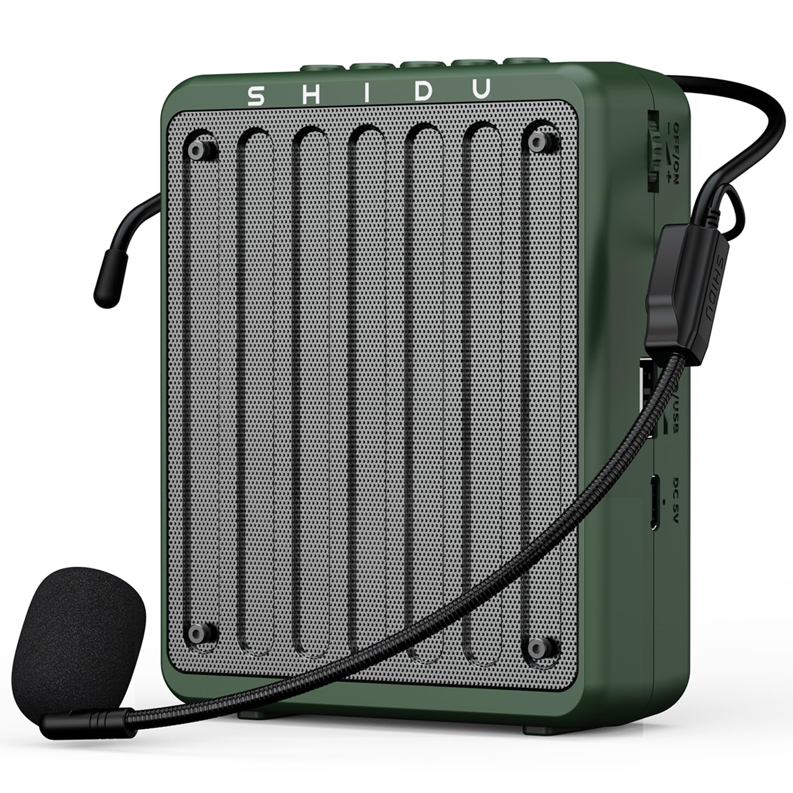 SHIDU Bluetooth Voice Amplifier for Teachers, Portable Voice Amplifier with Wired Headset Microphone,Mini Personal Rechargeable 