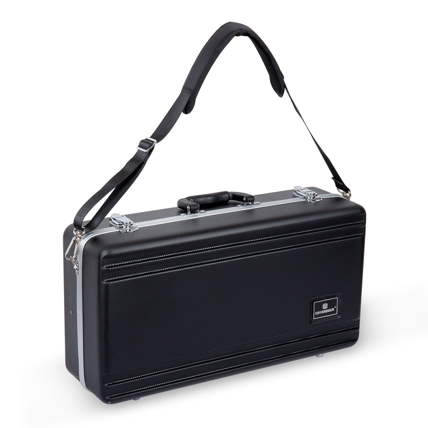 Crossrock ABS Hard-shell Case for Trumpet with Single Shoulder Strap-Black(CRA862TRBK)