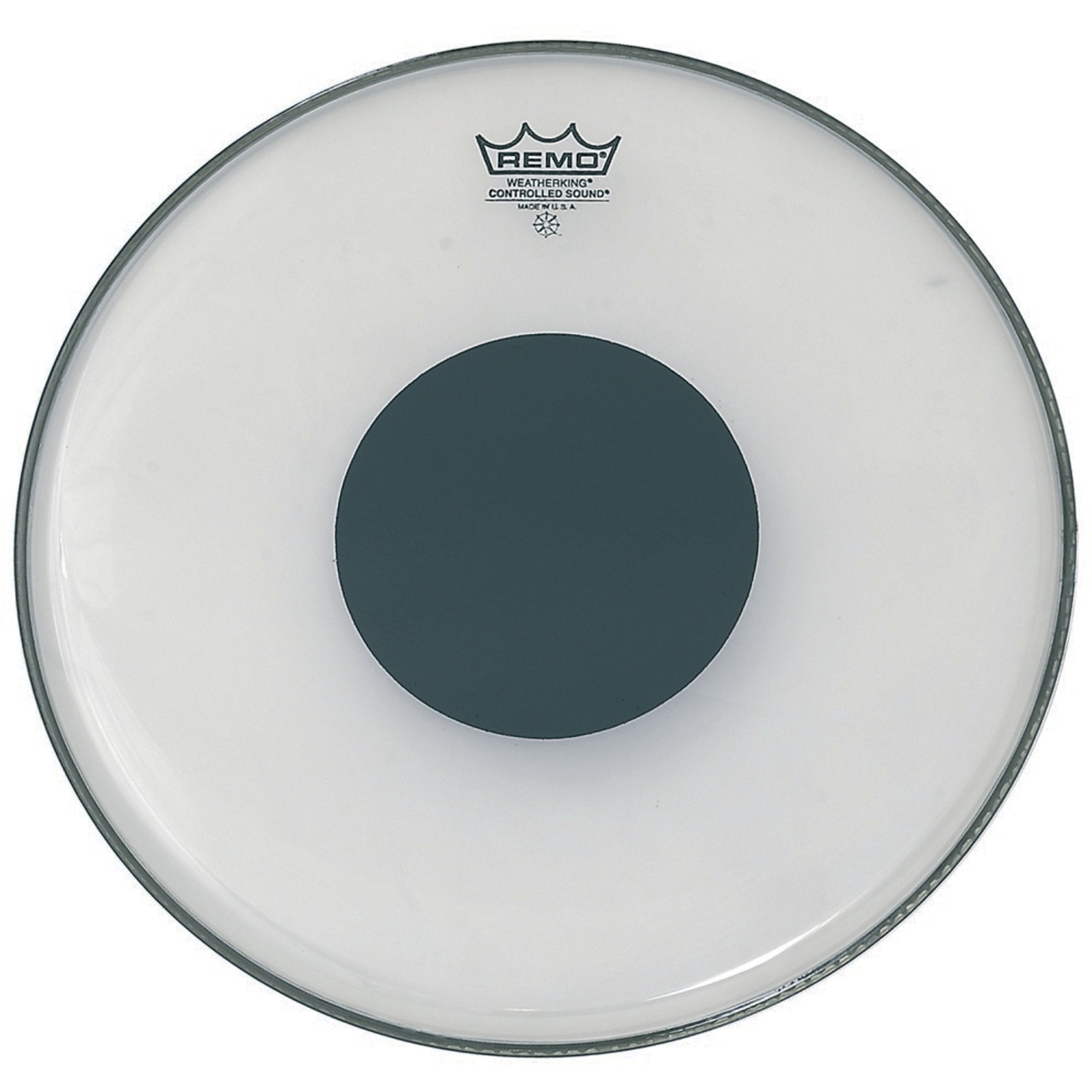 Remo Controlled Sound Clear Drum Head with Black Dot - 14 Inch