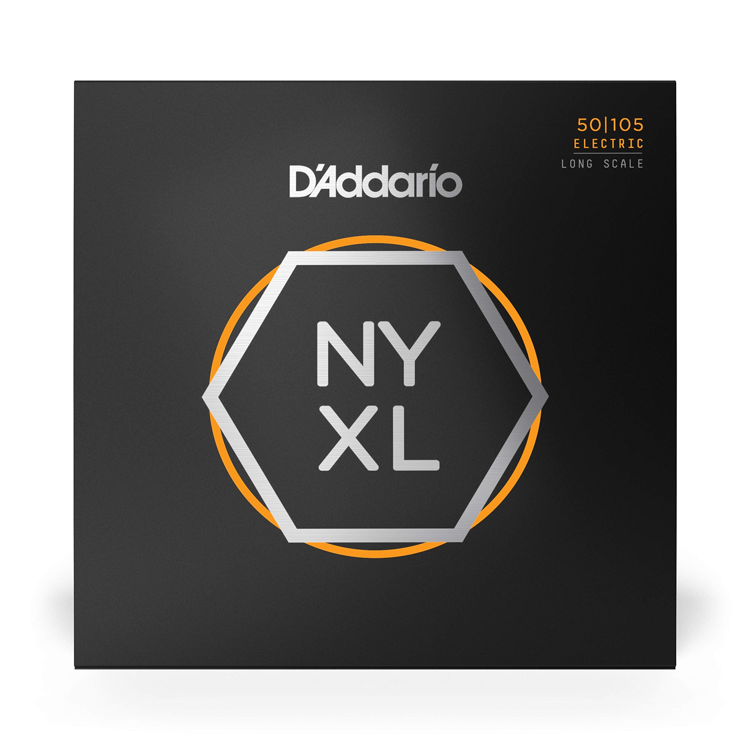 D'Addario Bass Guitar Strings - NYXL Bass Strings - NYXL50105 - Unrivaled Strength, Tuning Stability, Enhanced Response - For 4