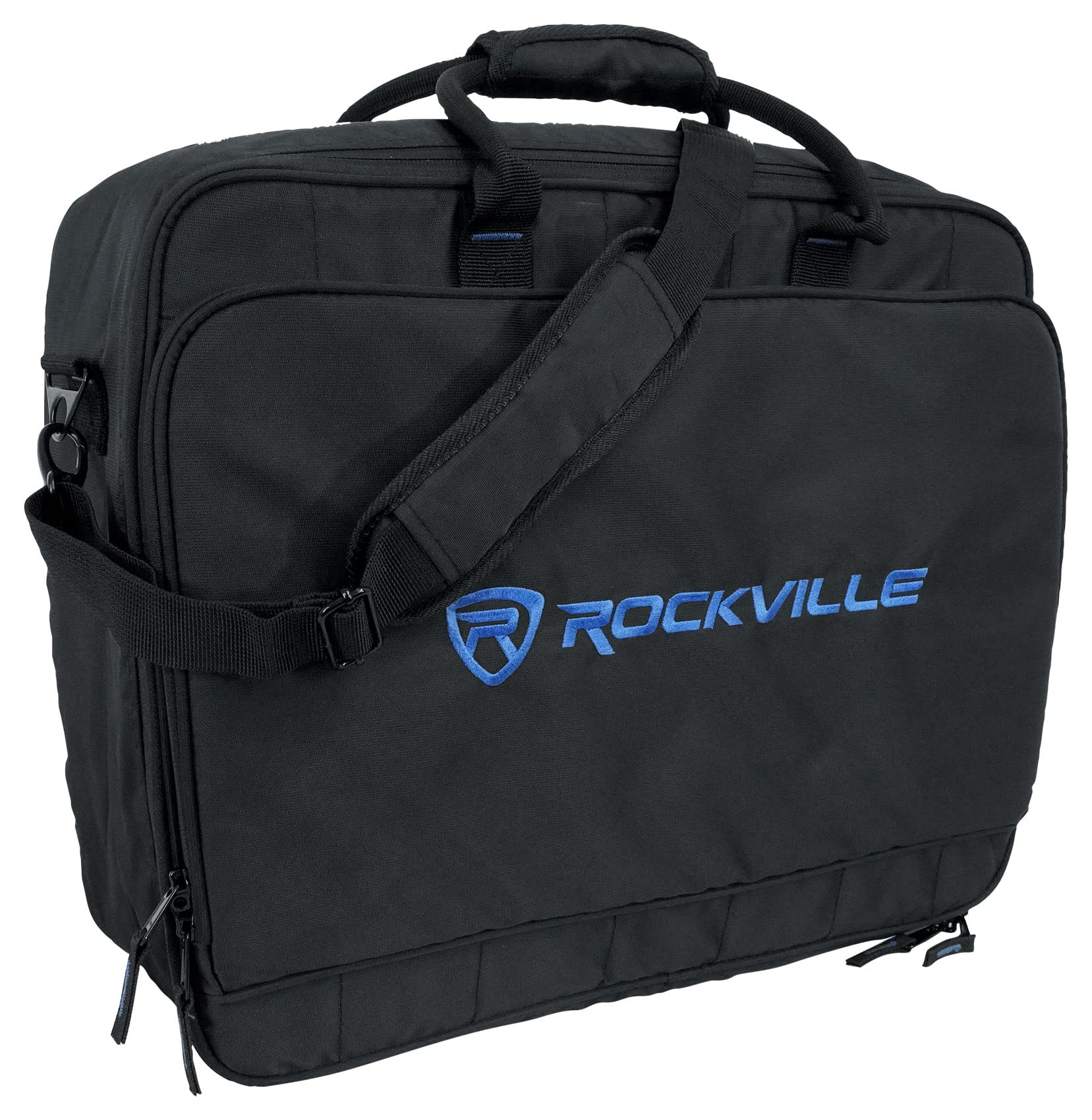 Rockville MB1916 Mixer Gig Bag Case 19 x 15.3 x 6, Padded Protection, Water-Resistant, Laptop/Accessory Pocket, for DJs and Musi
