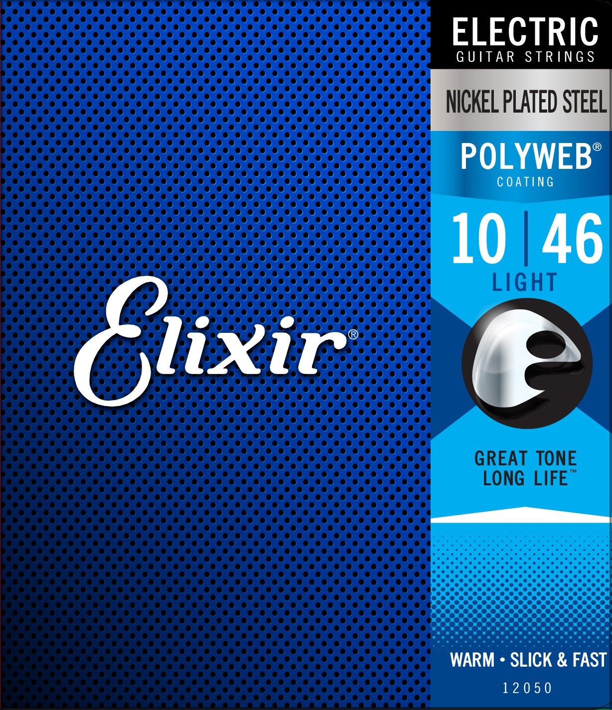Elixir Strings, Electric Guitar Strings, Nickel Plated Steel With Polyweb Coating, Longest-Lasting Warm Tone With Comfortable Fe