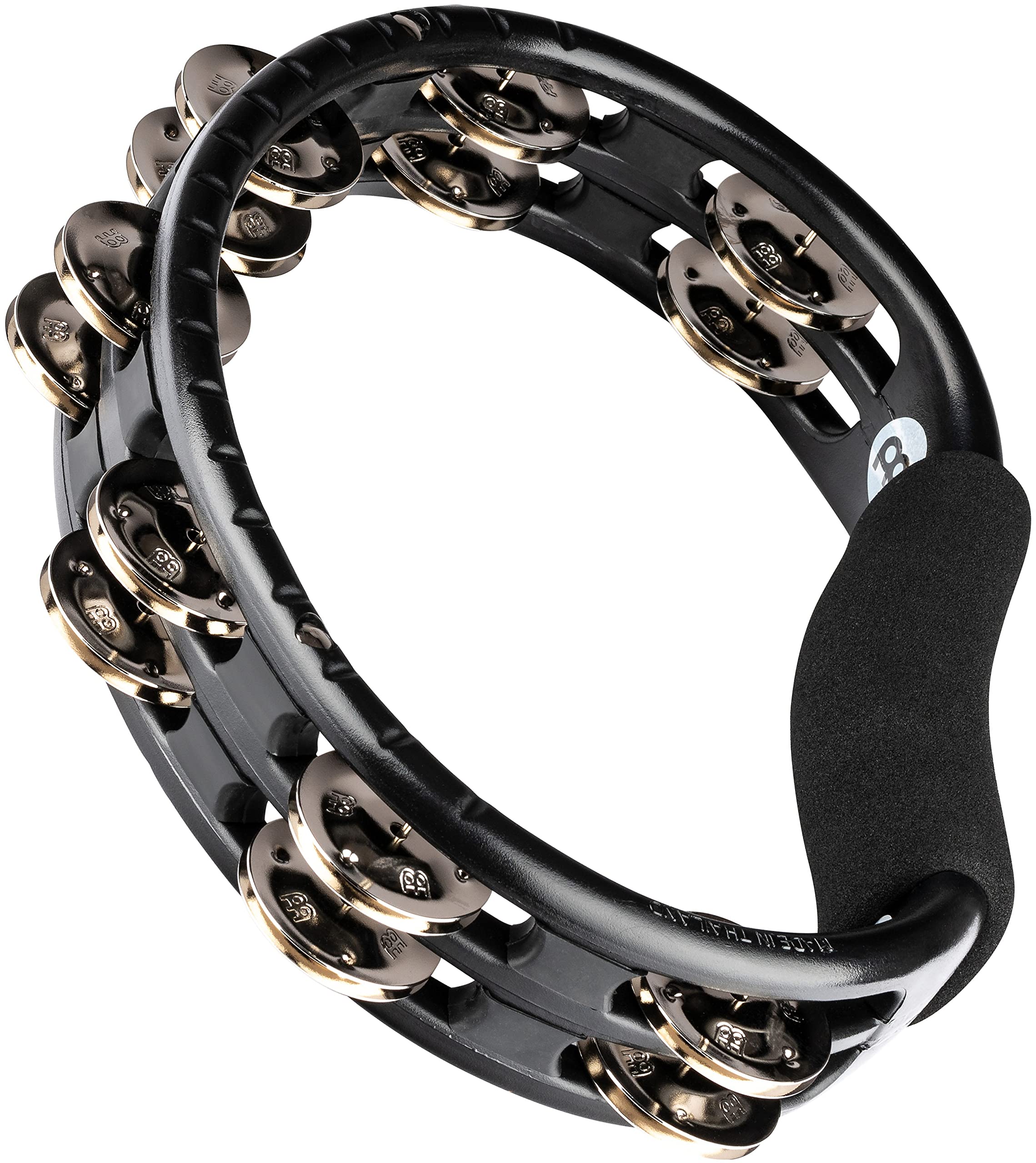 Meinl Percussion Traditional Handheld Tambourine Musical Instrument for Recording or Live - NOT Made in China - Double Row Jingl