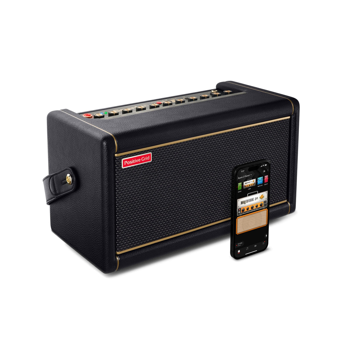 Positive Grid Spark 2 50W Smart Guitar Practice Amp & Bluetooth Speaker With Built-In Looper, Ai Features & Smart App For Electr