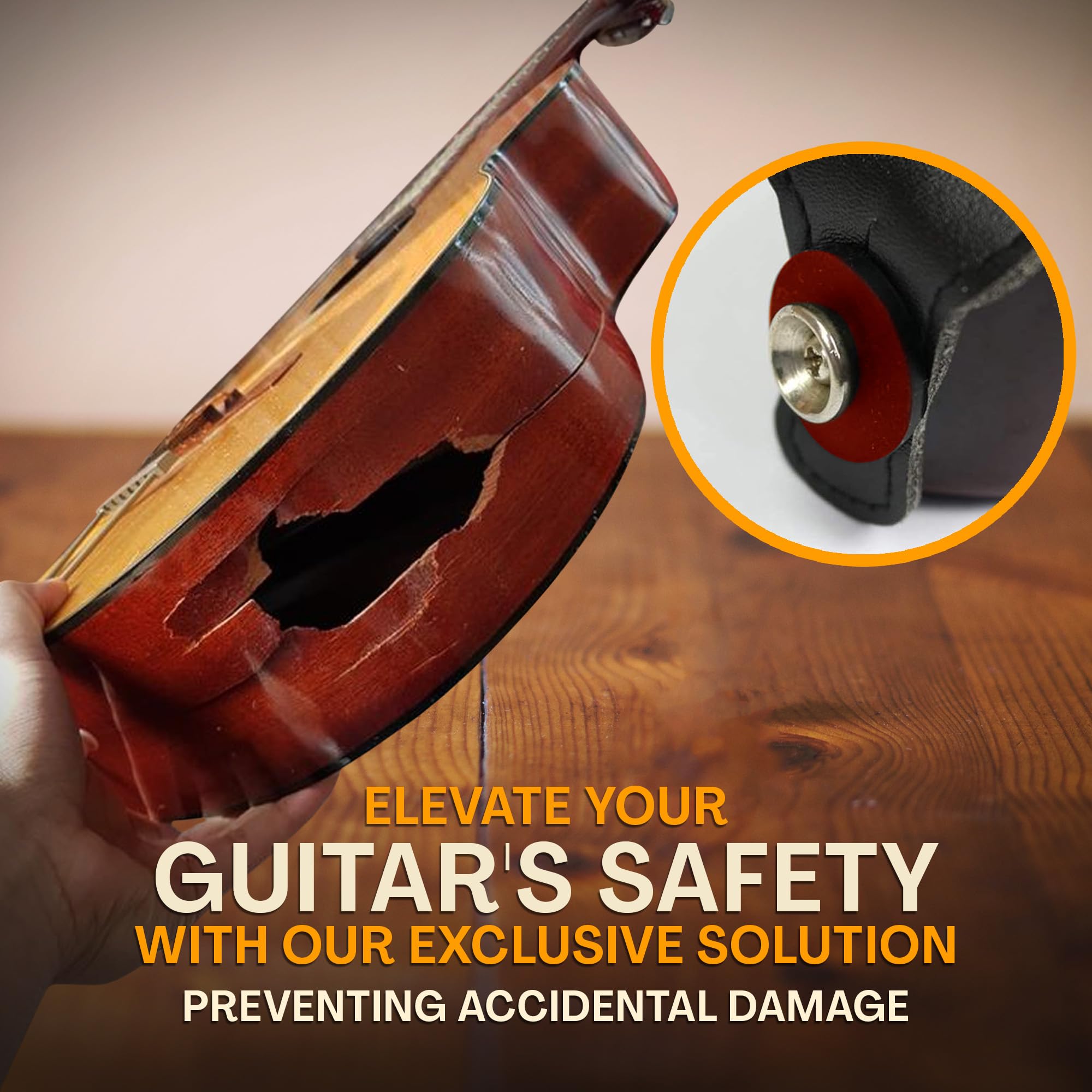 Guitar Strap For Acoustic Guitar , Electric Guitar and Bass Guitar, Adjustable Woven Flowers Guitar Strap W/ FREE BONUS 2 Picks