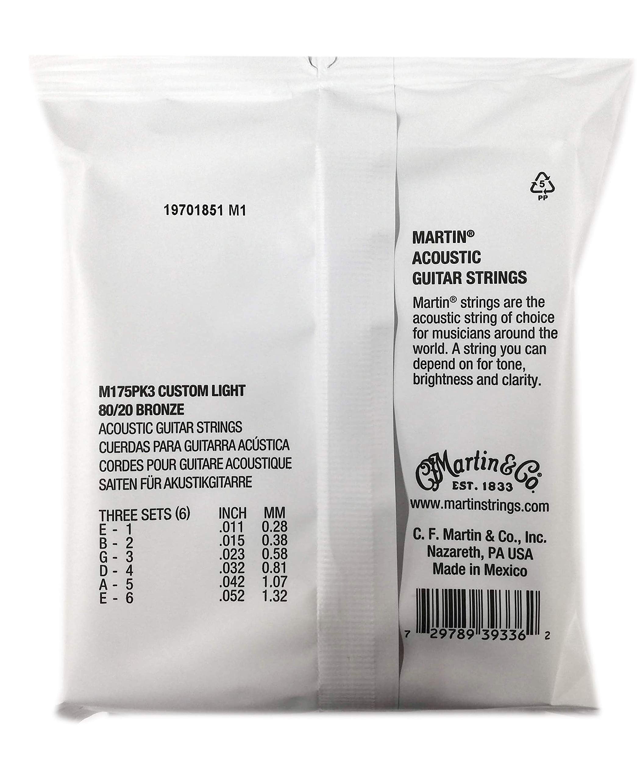 Martin M175 Acoustic Guitar Tailpiece (M175PK3)