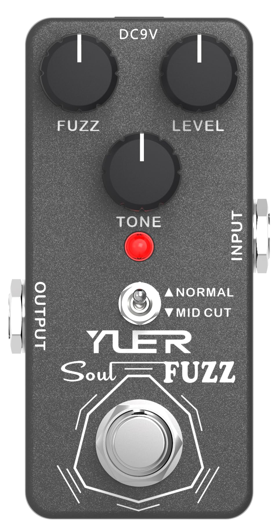 Soul Fuzz,Guitar Pedal,Electric Guitar Effects Pedal for Guitars and Bass Effect Pedals Mini Single Type DC 9V True Bypass