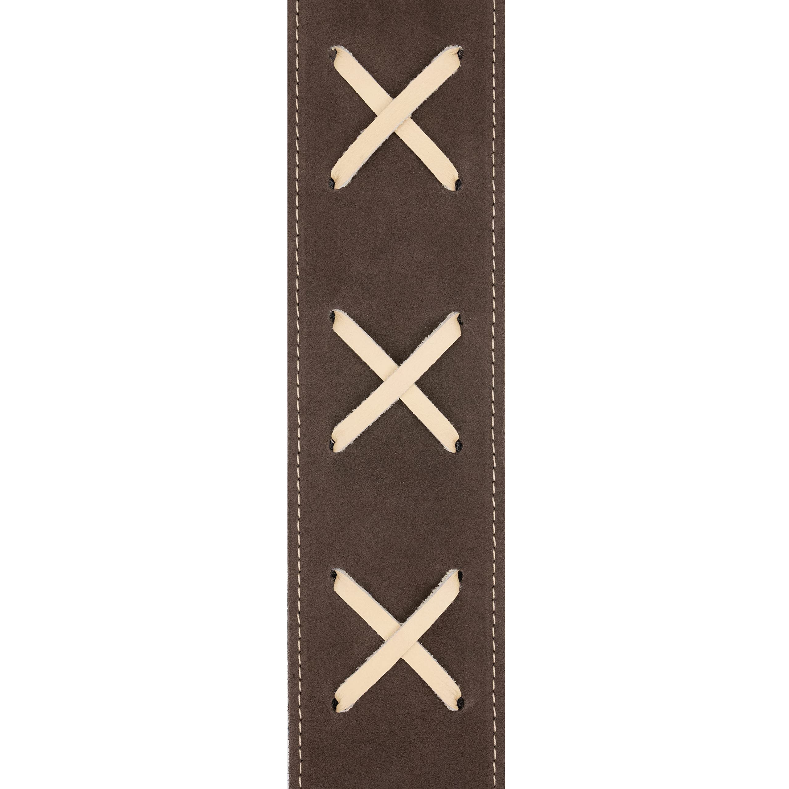 D'Addario 25VDG00 2.5'' Leather Guitar Strap 2.5'' Leather Strap Vintage - DG