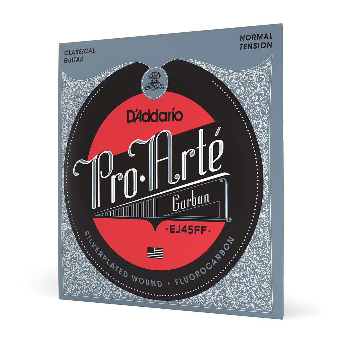 Daddario Guitar Strings - Pro-Arte Classical Guitar Strings - Ej45Ff Carbon Strings - Silver Plated Wrap, Composite Dynacore, Ca