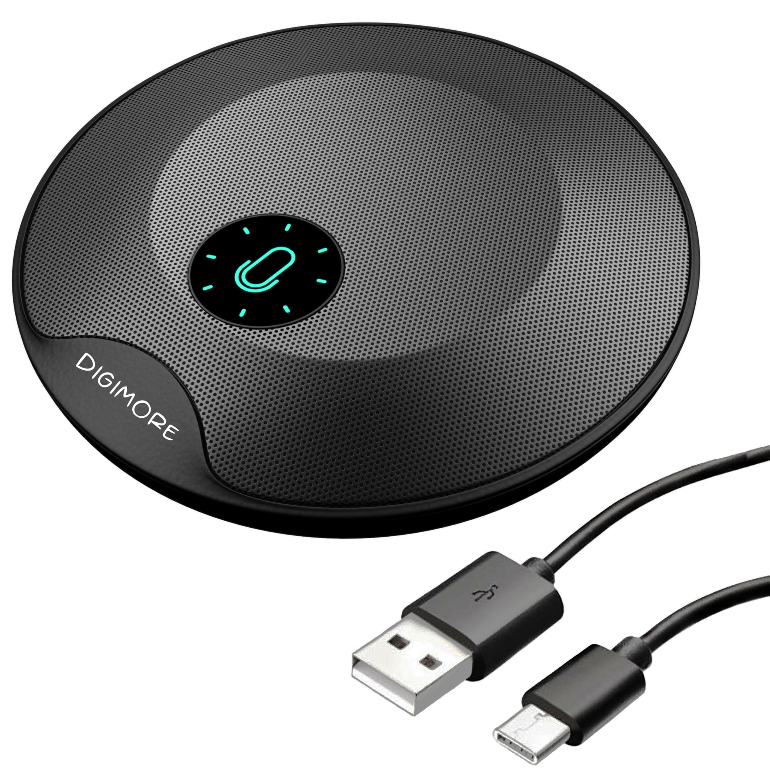 Digimore D-480 Usb Plug & Play Conference Mic For Mac Os & Windows | Conference, Recording, Skype, Online Class With Range Upto 