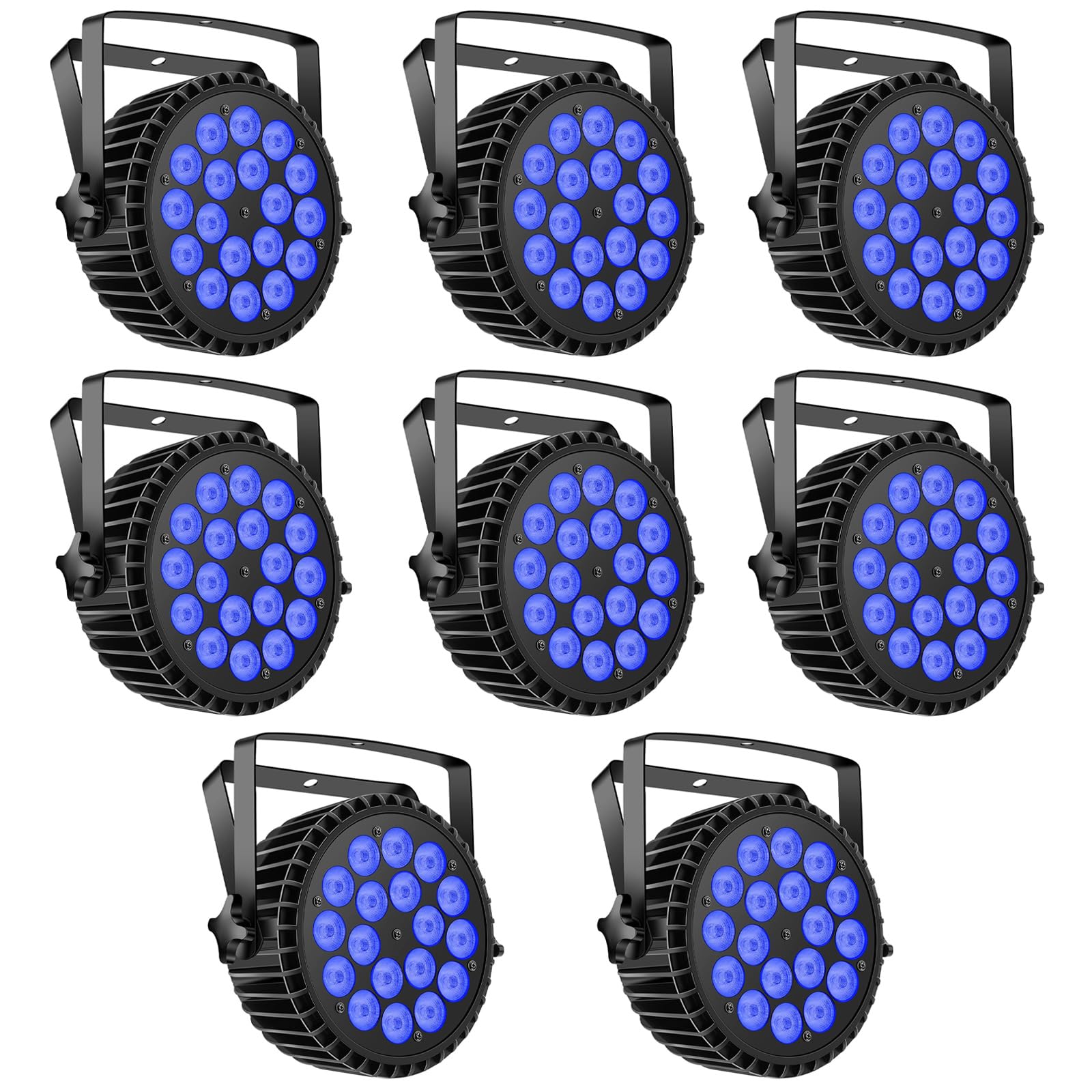 Par Lights Led Stage Lights, Uking 180W Rgbw 4-In-1 Uplights Stage Lighting Effect By Dmx And Sound Activated Control Wash Ligh