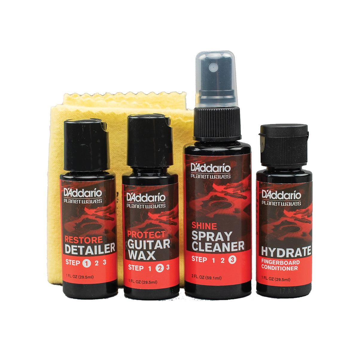 D'Addario Accessories Instrument Care Essentials Kit (Pw-Gcb-01)