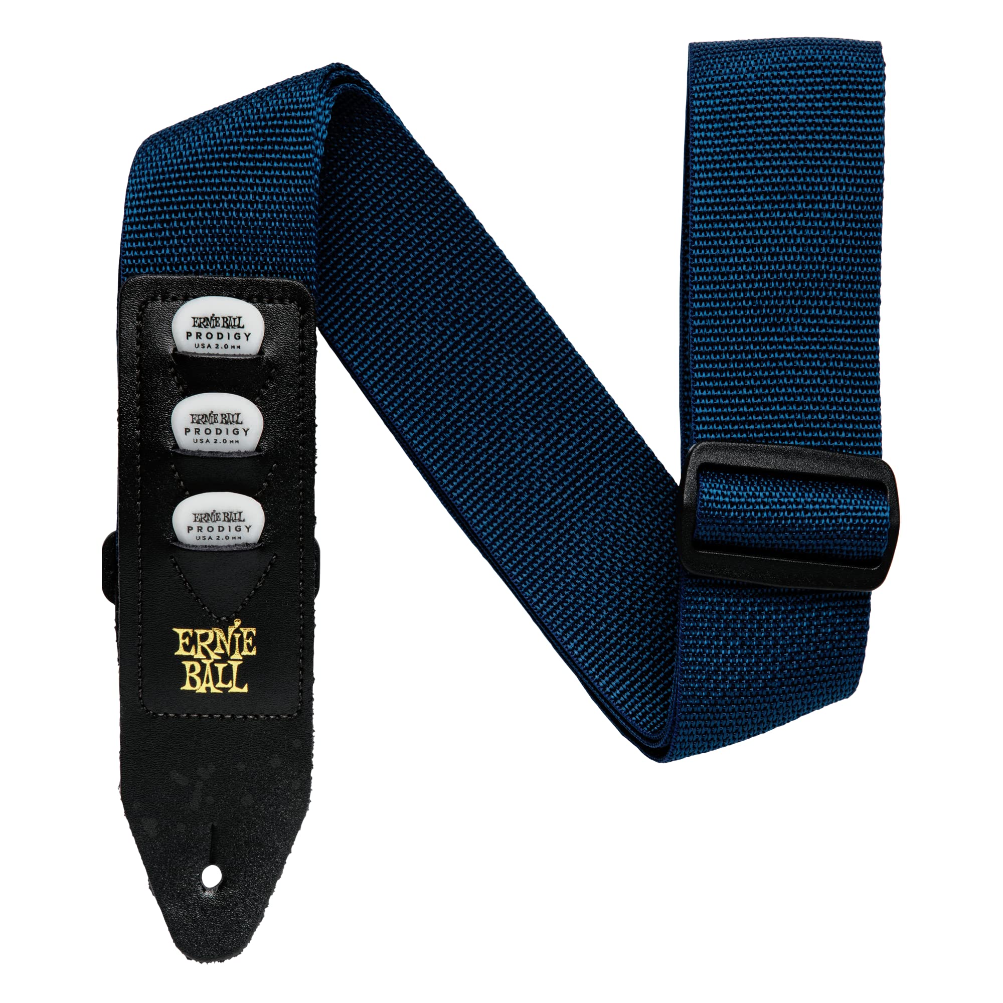 Ernie Ball Pickholder Polypro Guitar Strap, Navy (P04236)