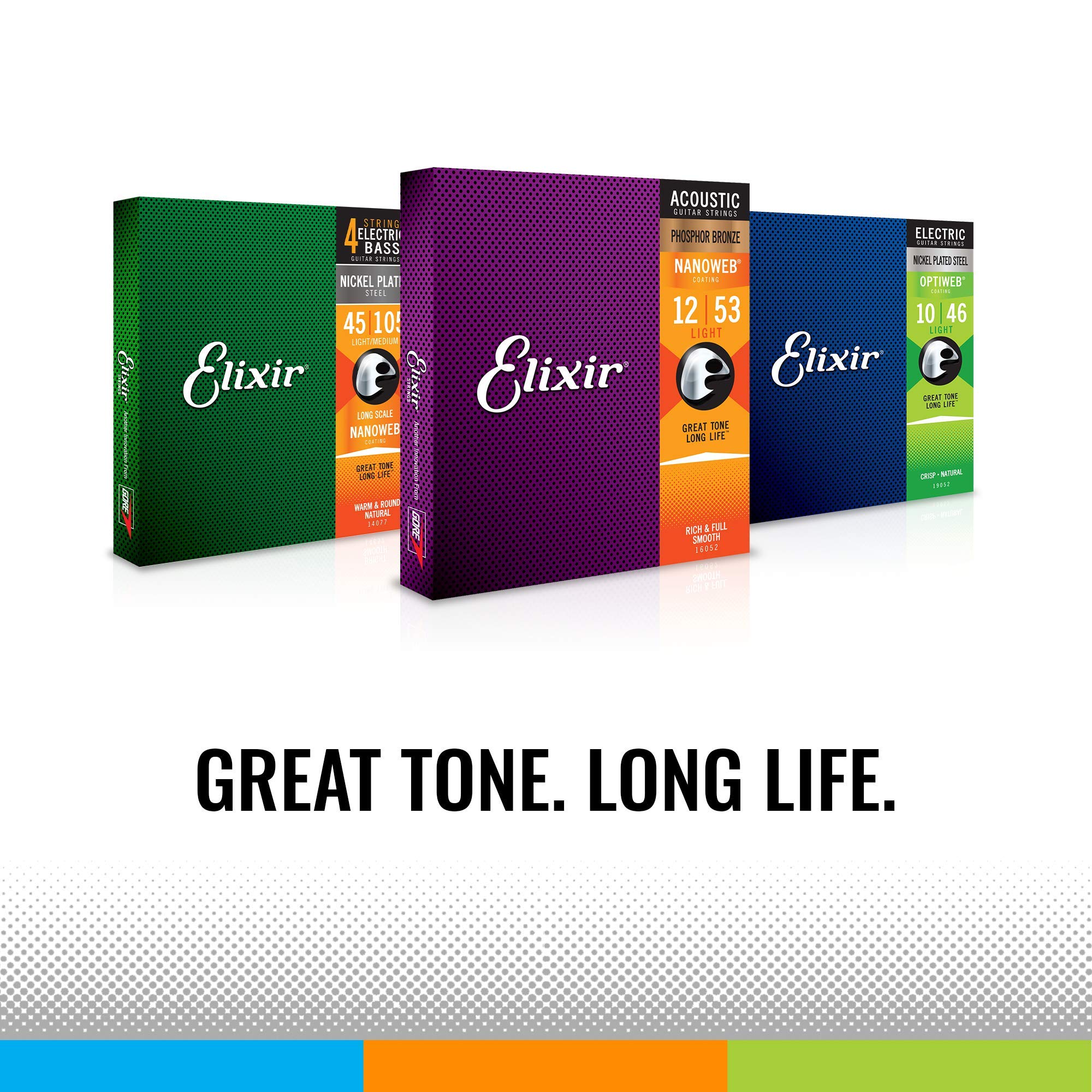 Elixir Electric Guitar Strings (19007), Silver