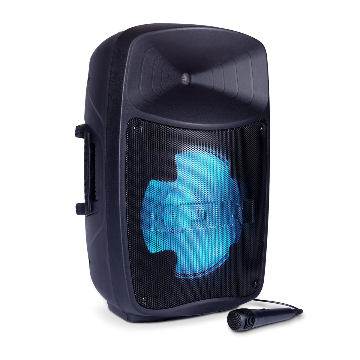 Ion Pro Glow Ultra - High-Power Bluetooth Pa Speaker System With Lights, Karaoke Microphone, Usb Playback, Usb Charge Port, Aux