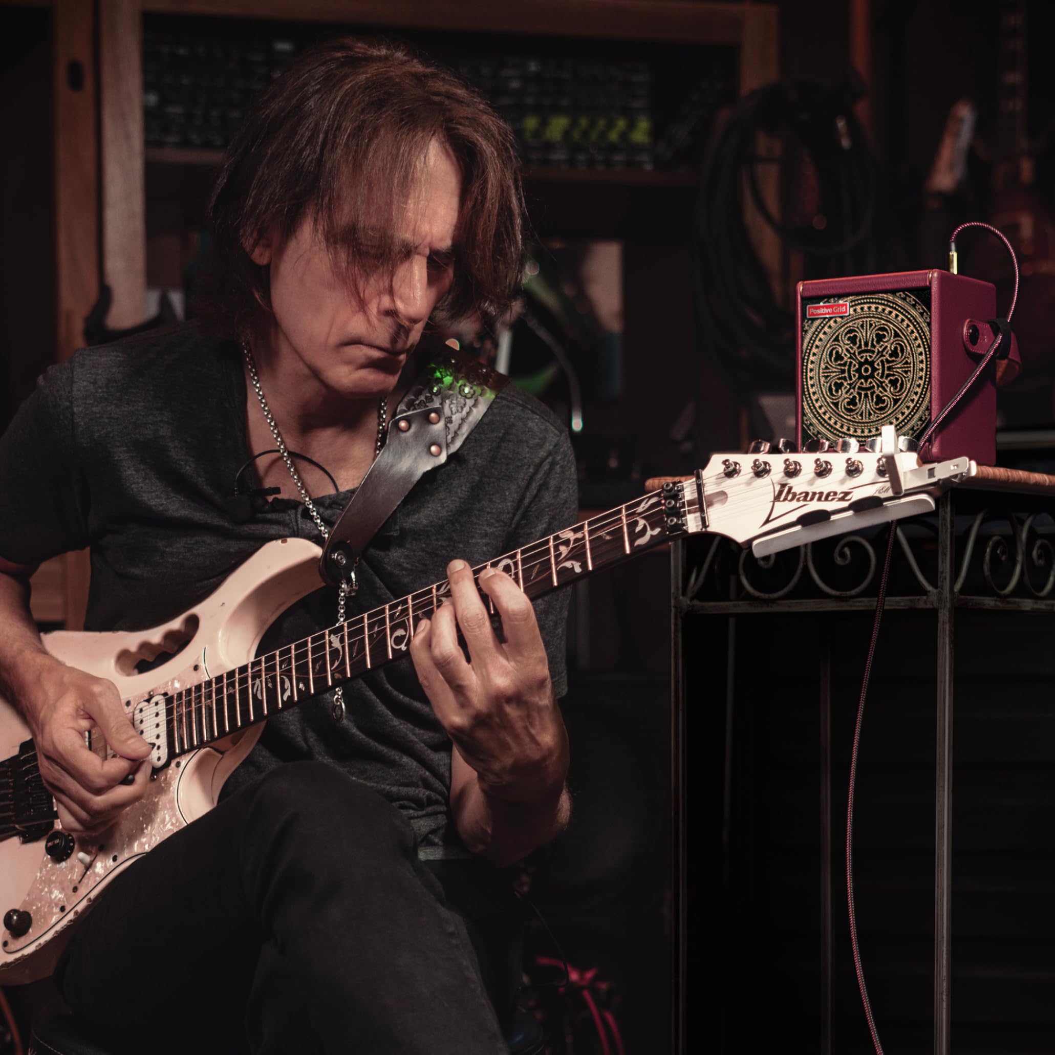 Positive Grid Spark Mini Vai Special Edition 10-Watt Portable Smart Guitar Amp and Bluetooth Speaker - Designed by Steve Vai
