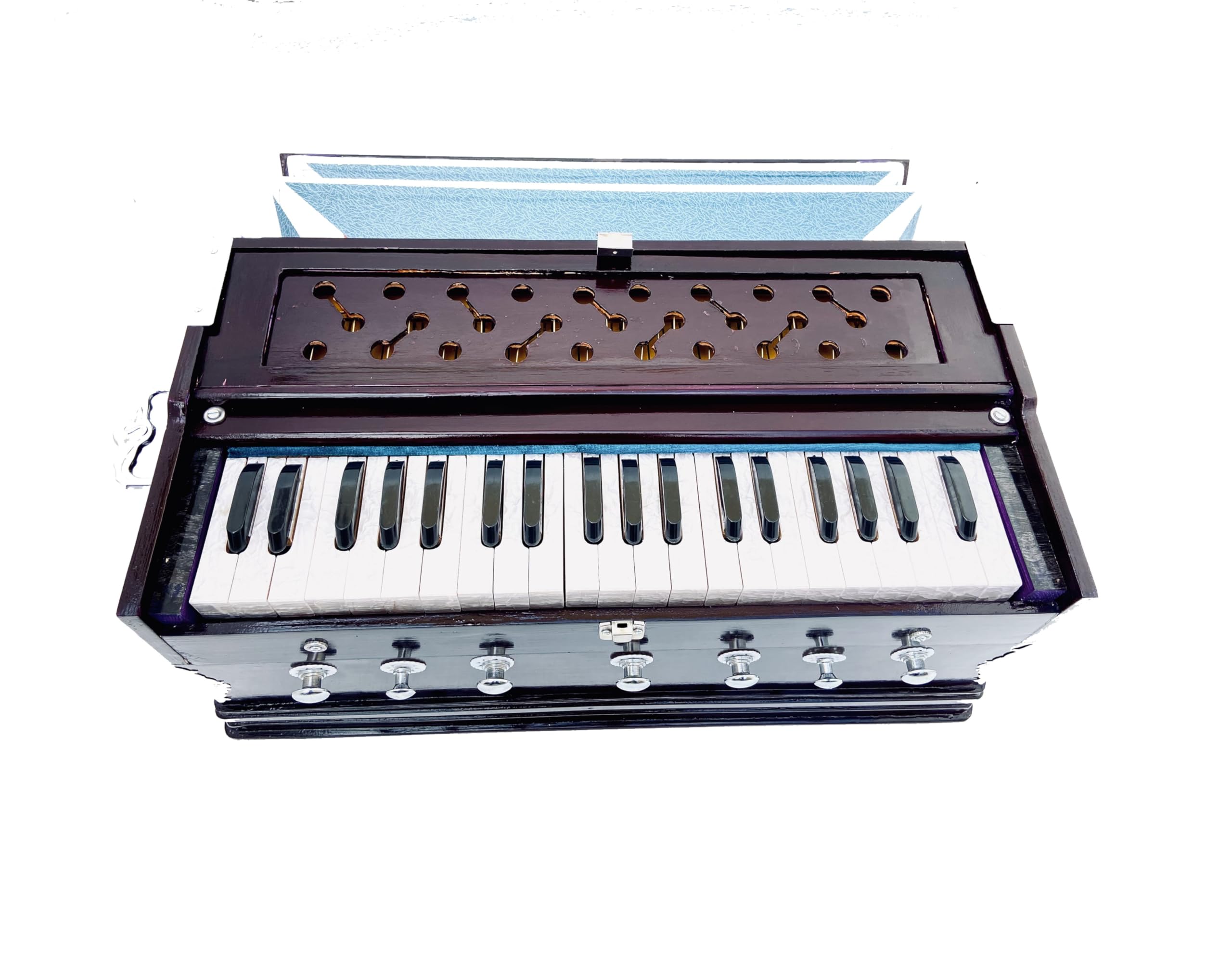 MAGA MART MUSICAL Harmonium- 3 1/4 Octave, Double Bellow, 39 Keys,7 Stopper, 2 Reeds (Bass- Male), With Cover Bag