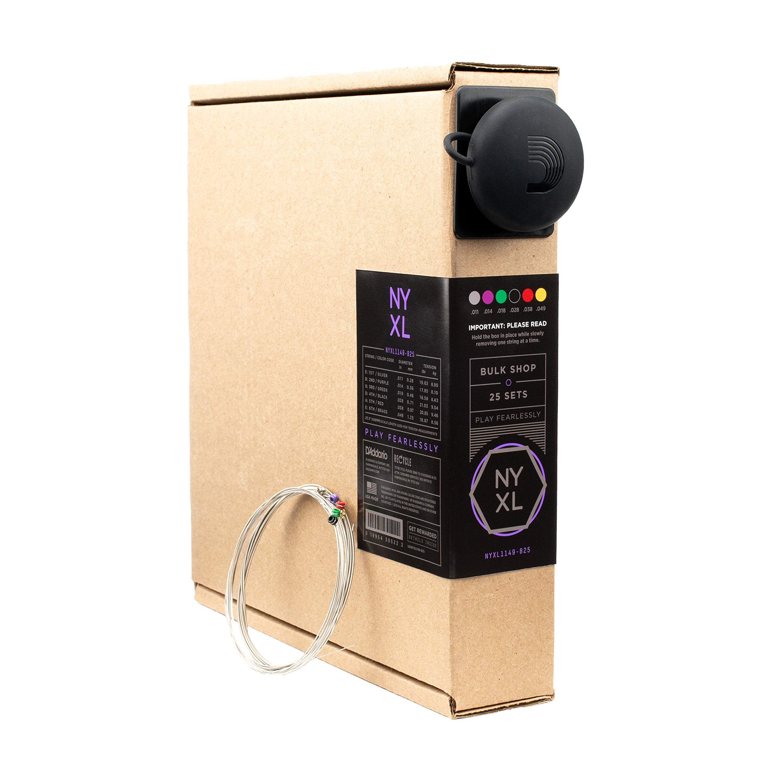 D'Addario Guitar Strings - Nyxl Electric Guitar Strings - Nyxl1149-B25 - Unrivaled Strength, Tuning Stability, Enhanced Mid-Rang