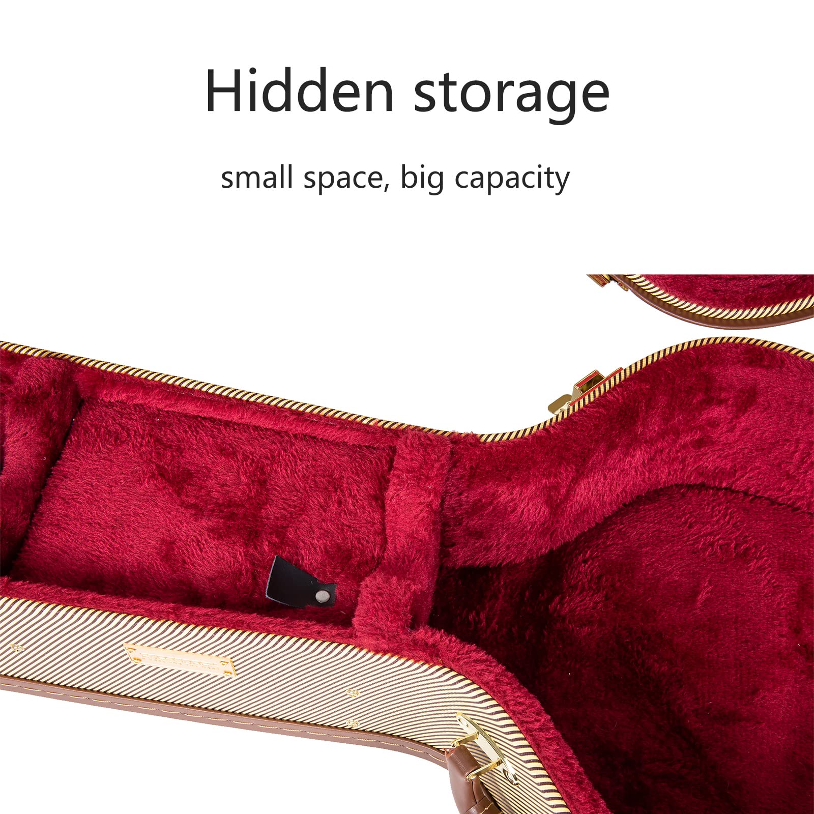 Crossrock Hard-Shell Wooden Case fits 12-Fret 00 Style Acoustic Guitar-Vinyl Tweed (CRW620-0012TW)