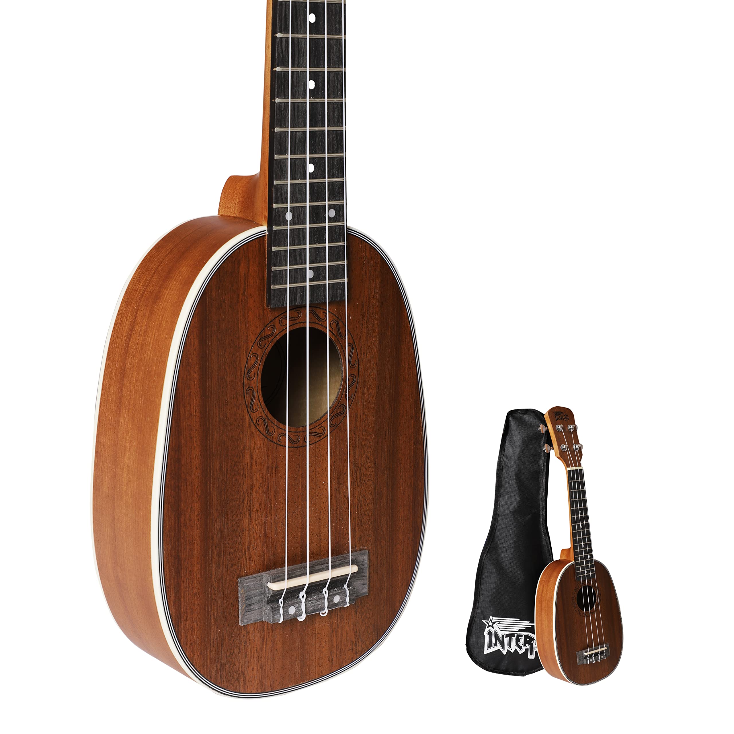 Intern Soprano Ukulele With Bag (Onyx Natural)
