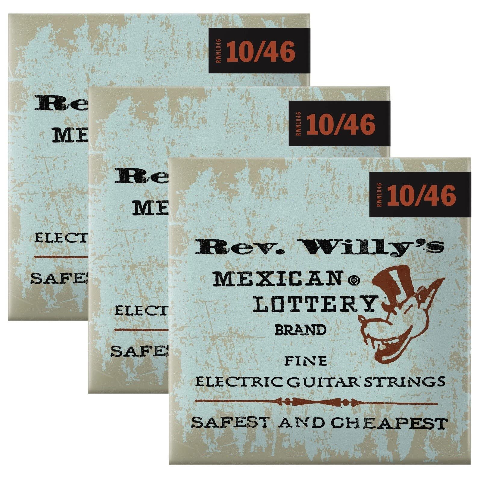 Dunlop Rev. Willy'S Electric Guitar Strings 10-46 - 3 Pack