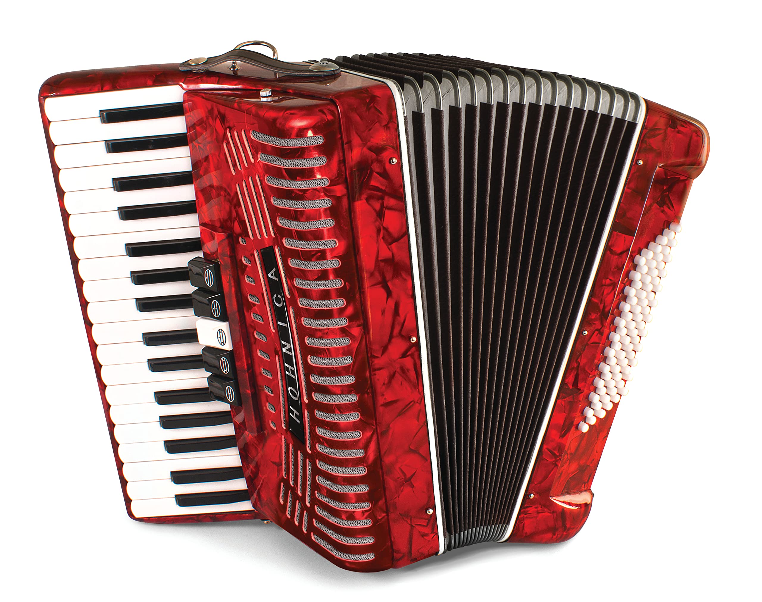 Hohner Accordions Hohnica 1305-RED 34-Key Entry-Level Piano Accordion (Red)