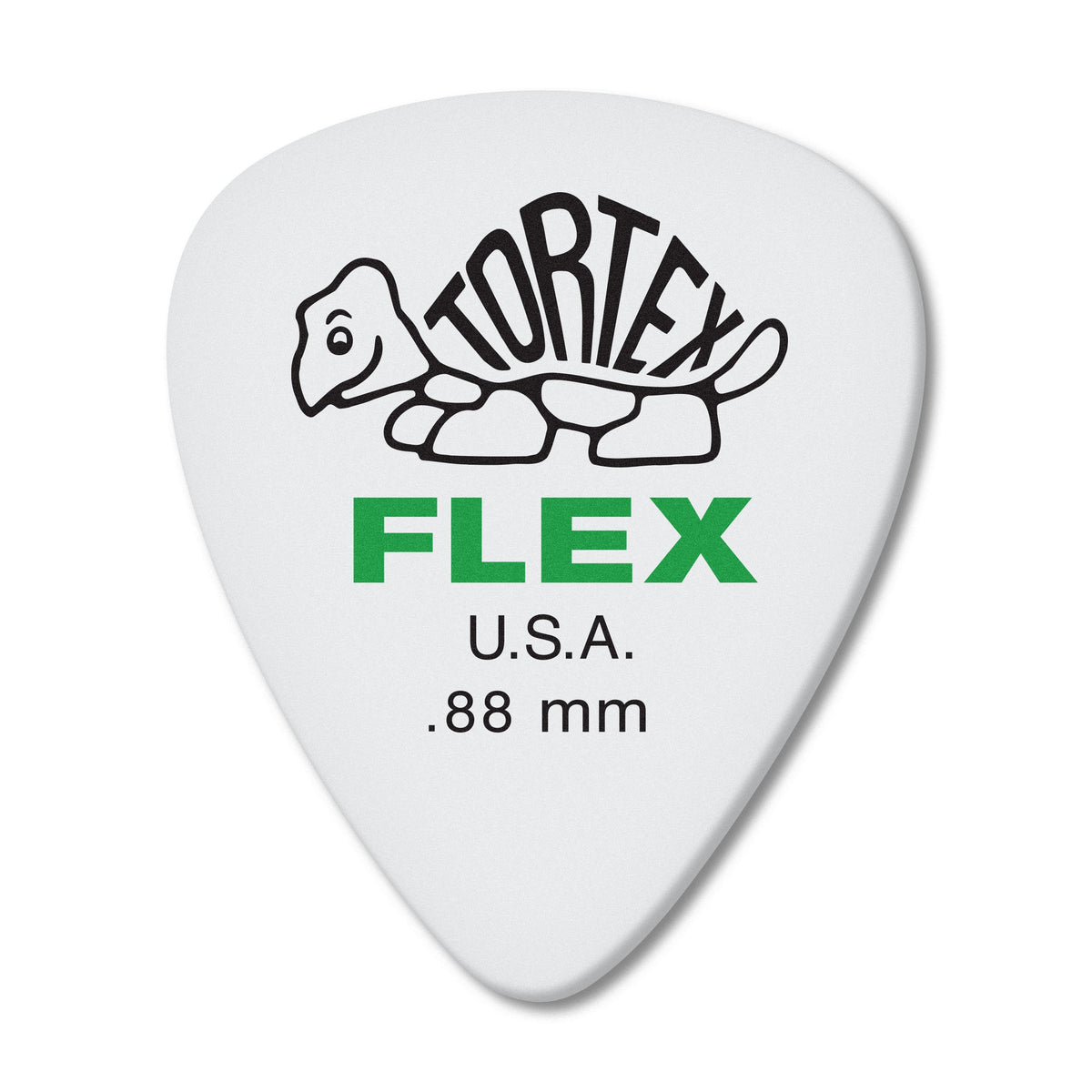 Jim Dunlop Dunlop Tortex Flex Standard .88Mm Green Guitar Pick-72 Pack (428R.88)