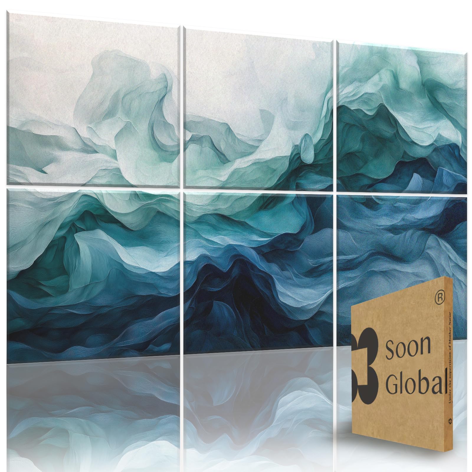 Soon Global Acoustical Wall Panels, 72 X 48 Inches Art Acoustic Panels, Decorative Acoustic Panels, Acoustic Wall Panels, Sound