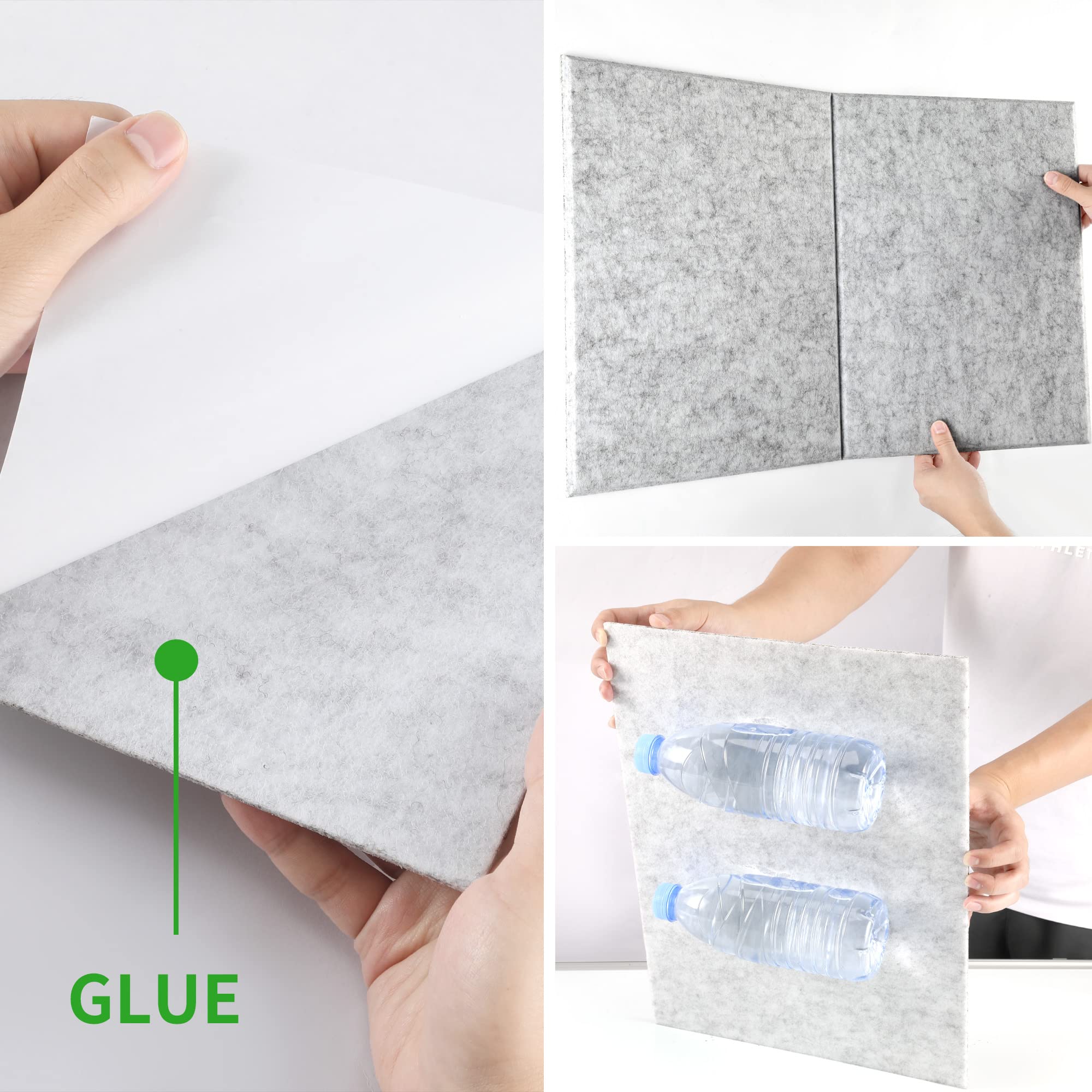 VANCORE 6 Pack Acoustic Panels 16''x 12''x 0.4'' Sound Proof Padding, Sound Blocking Absorbing Padding for Wall Ceiling Acoustic