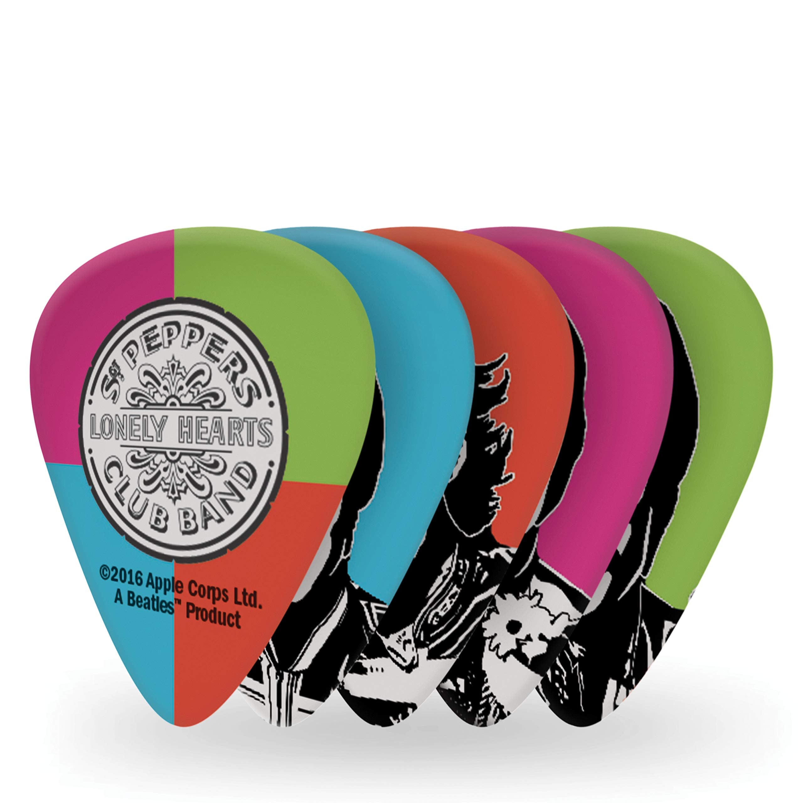 D'Addario Accessories Beatles Guitar Picks - The Beatles Collectable Guitar Picks - Sgt. Pepper'S Lonely Hearts Club Band 50Th A