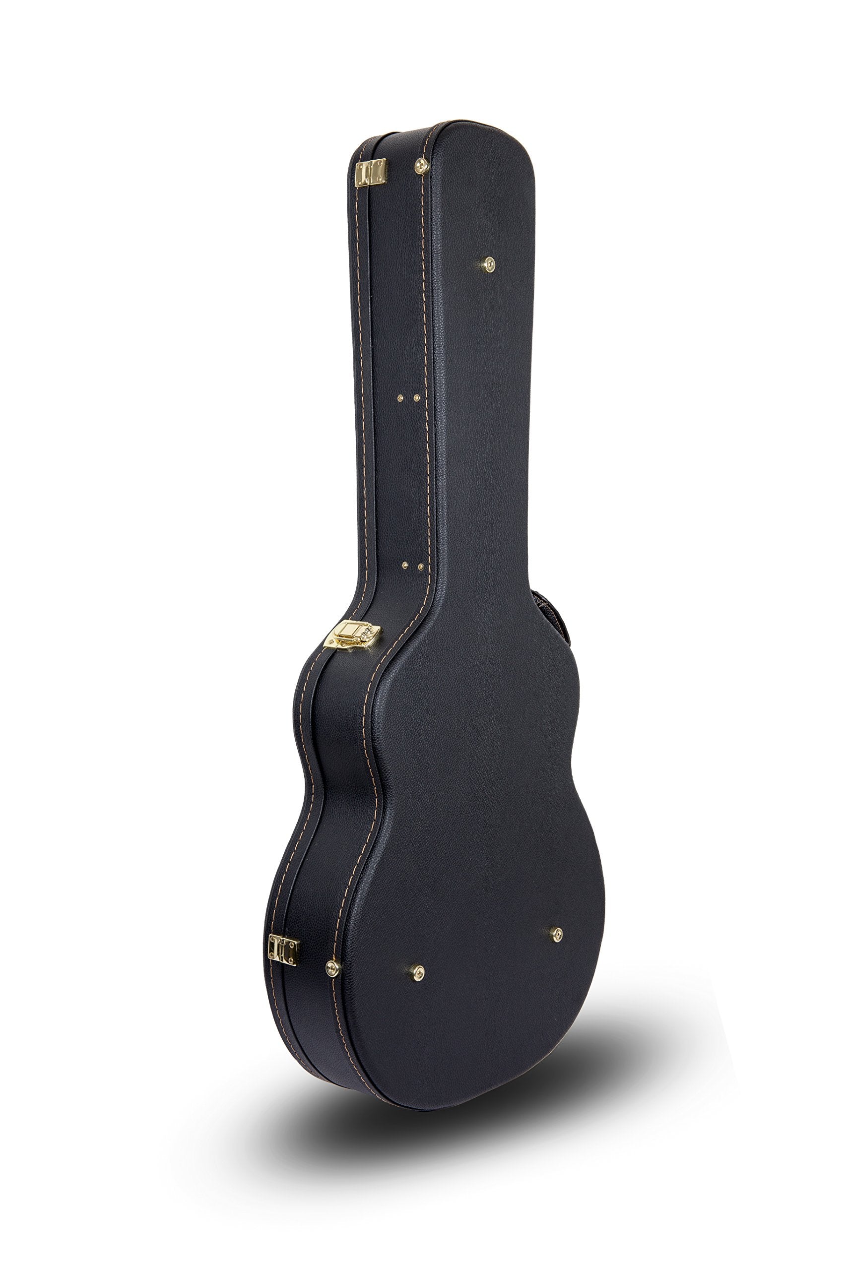 Crossrock Wooden Guitar Case Fits 335 Style 6-String Semi-Hollow Electric Guitars- Stainless Steel Latches, Sponge Lining, Metal