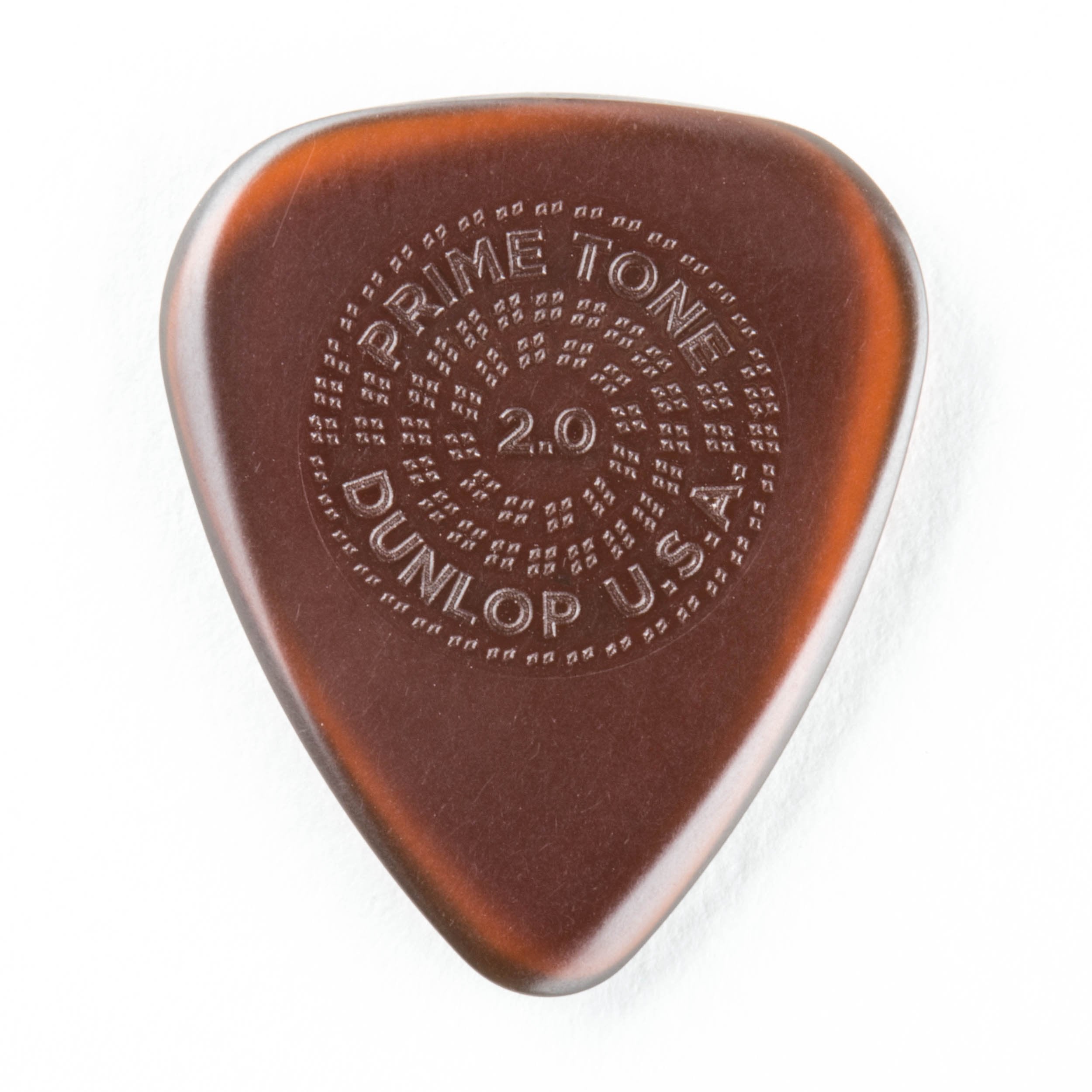 Jim Dunlop Primetone Standard 2.0Mm Sculpted Plectra With Grip - 12 Pack (510R2.0)