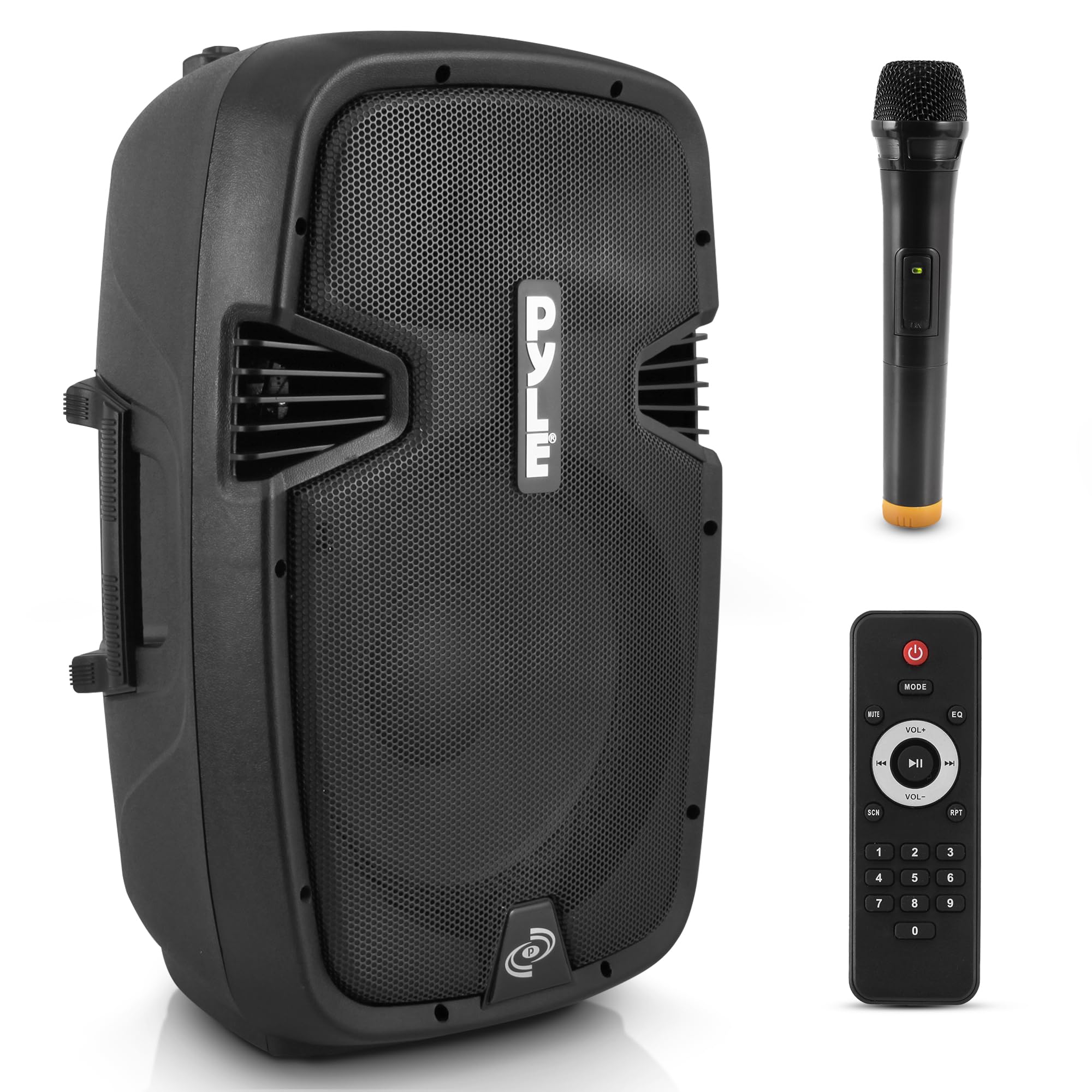 Pyle Wireless Portable PA Speaker System-Compatible with Bluetooth,Active Loudspeaker,1000 Watt Powered 2-Way Waterproof Amplifi