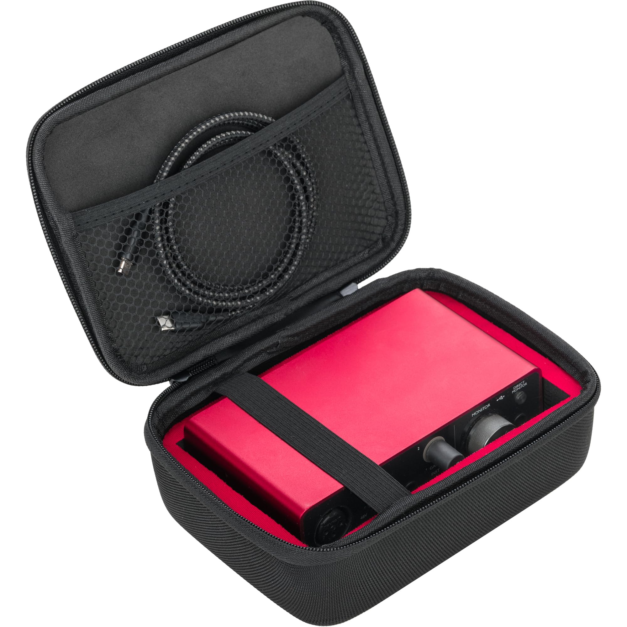 GIGCASE Case for Scarlett Solo 3rd & 4th Gen - Travel Storage for Audio Interface + Compatible with Maxone, Seagate, LaCie, WD E