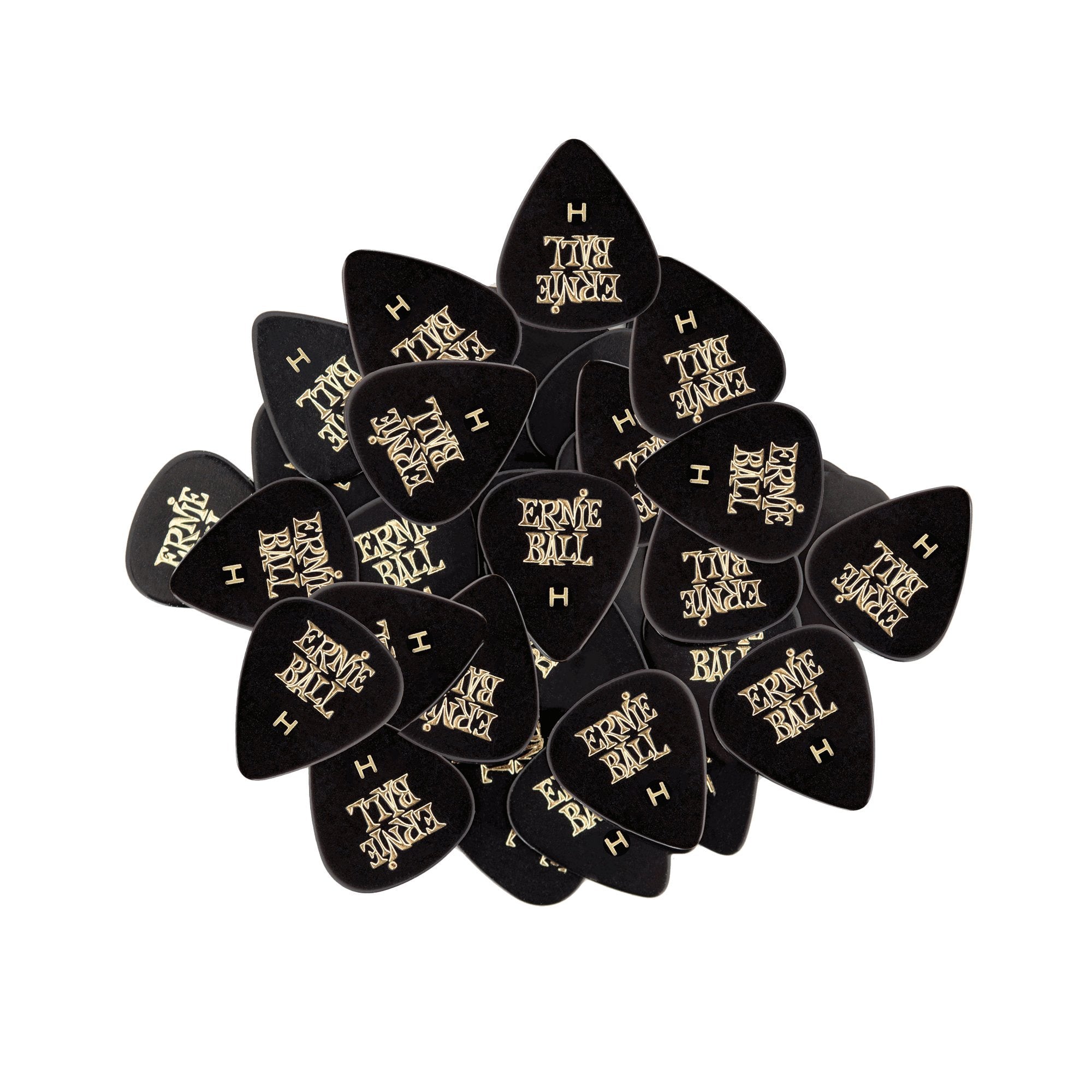 Ernie Ball Guitar Picks, Heavy, Black, 144-Pack (P09124)