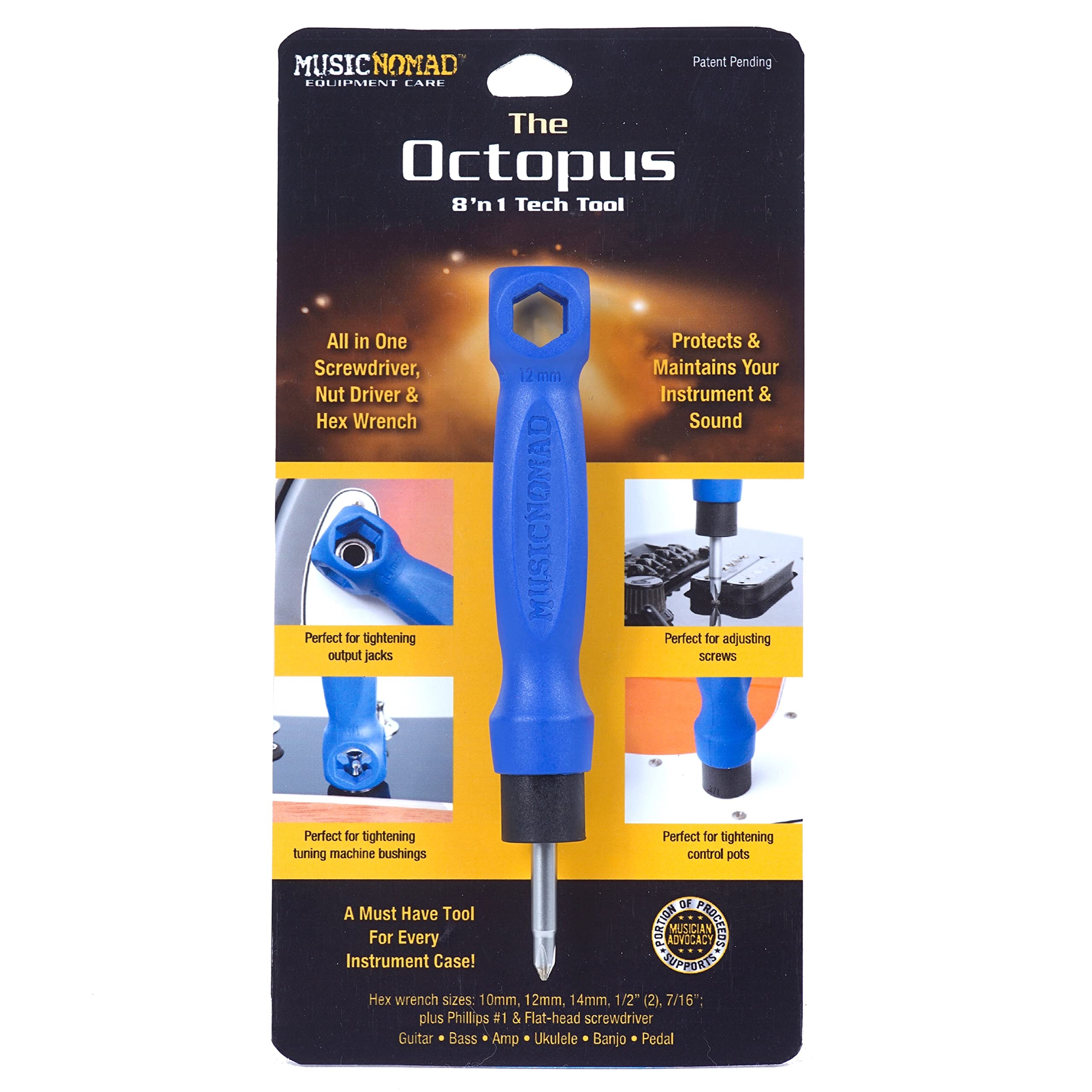 Musicnomad The Octopus 8 N 1 Tech Tool (Mn227)
