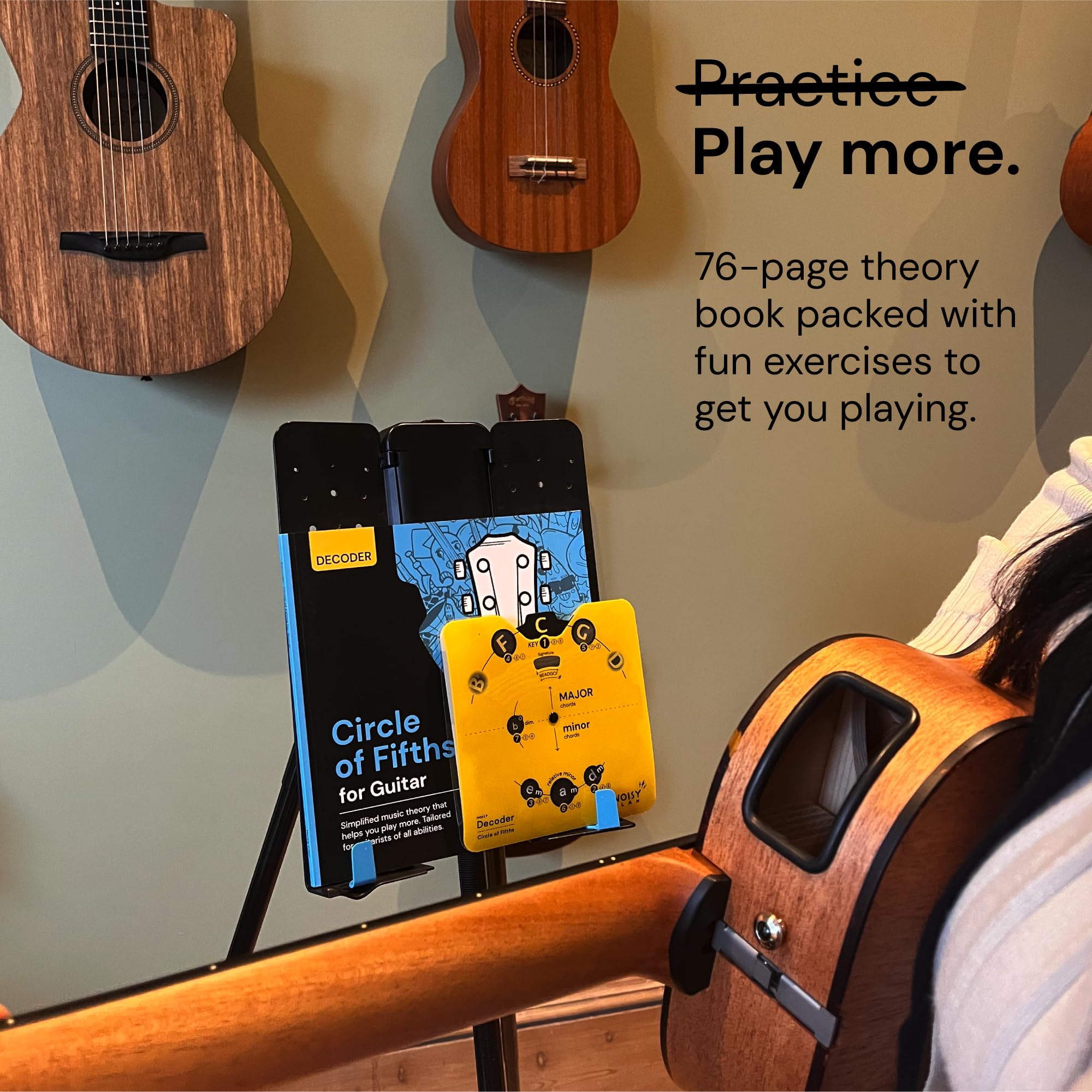 Circle of Fifths For Guitar - Guitar Theory Book & Chord Wheel - Music Theory made EASY! Play More, Write More, Explore Music (G