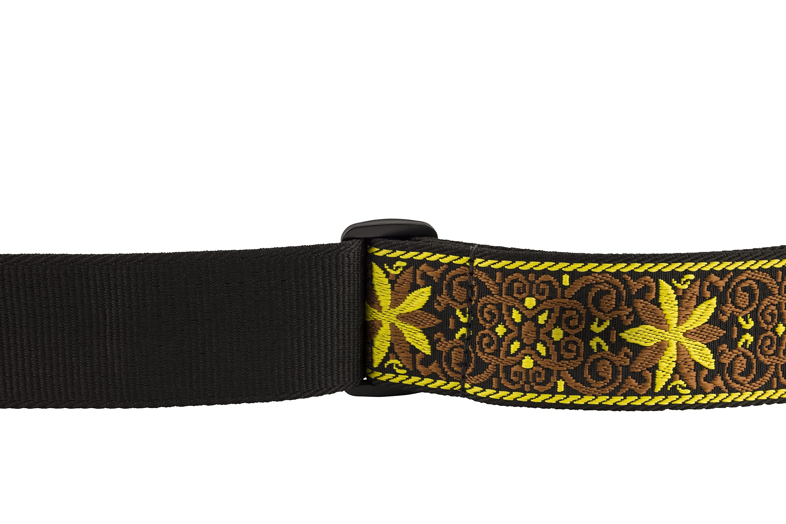Fender Pasadena Woven Strap, 2in, Yellow Wallflower