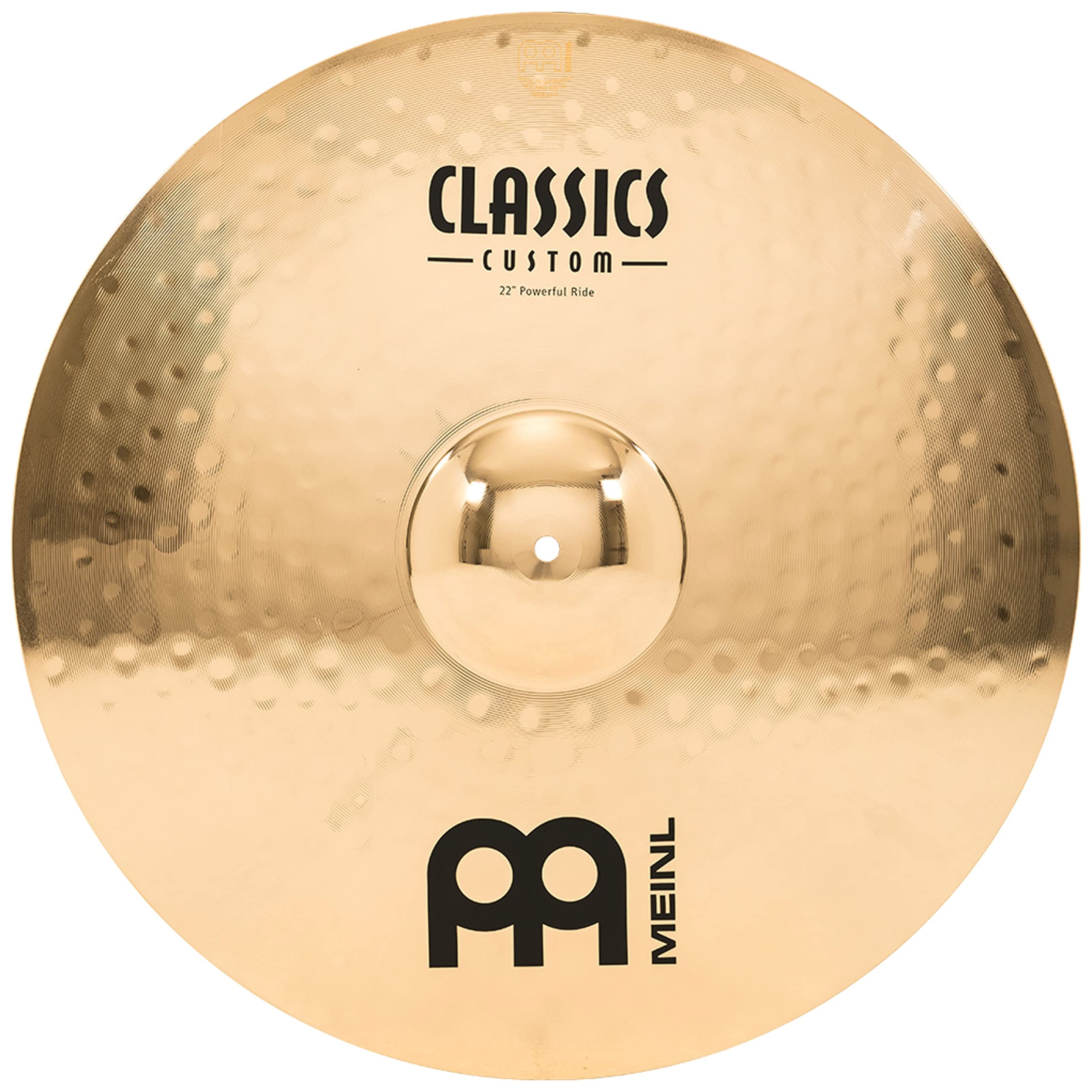 Classics Custom Brilliant 22 Powerful Ride Cymbal for Drum Set - MADE IN GERMANY - B12 Bronze, 2-YEAR WARRANTY