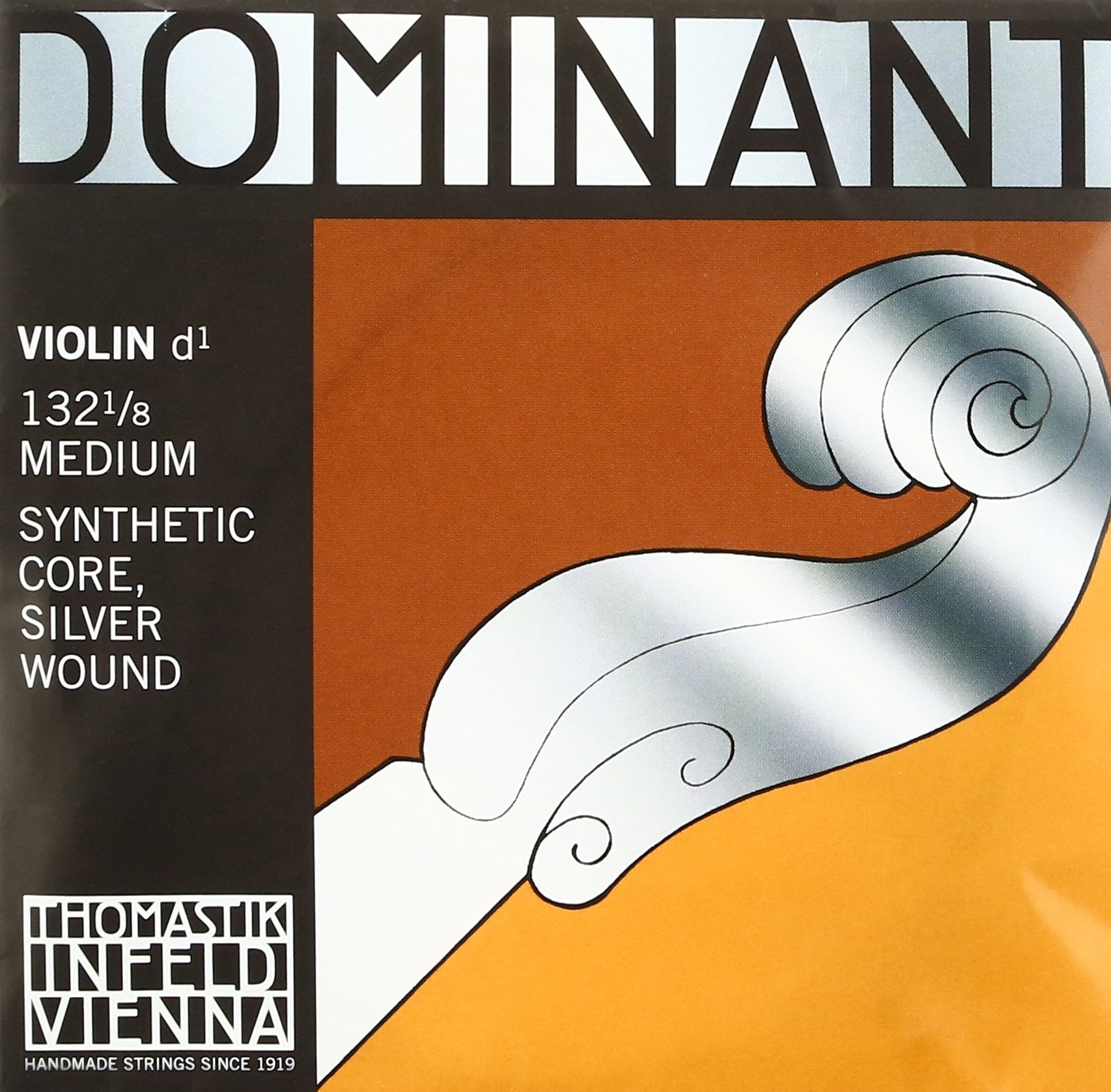 Thomastik-Infeld 132.18 Dominant Violin String, Single D String, 132, 1/8 Size, Aluminum Wound