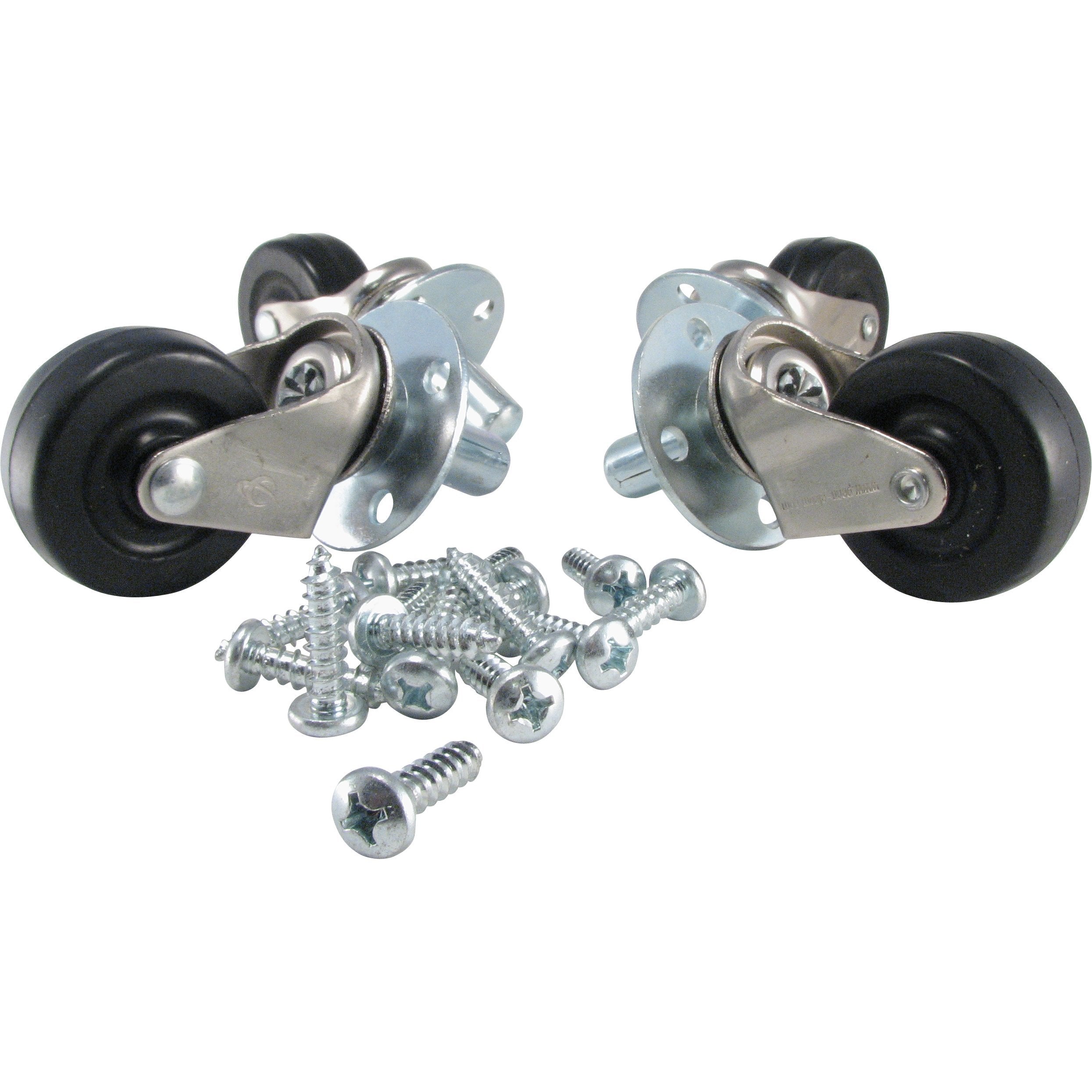 Ernie Ball Amp Caster Set, Deluxe Pop-In Socket Mount (P06102)