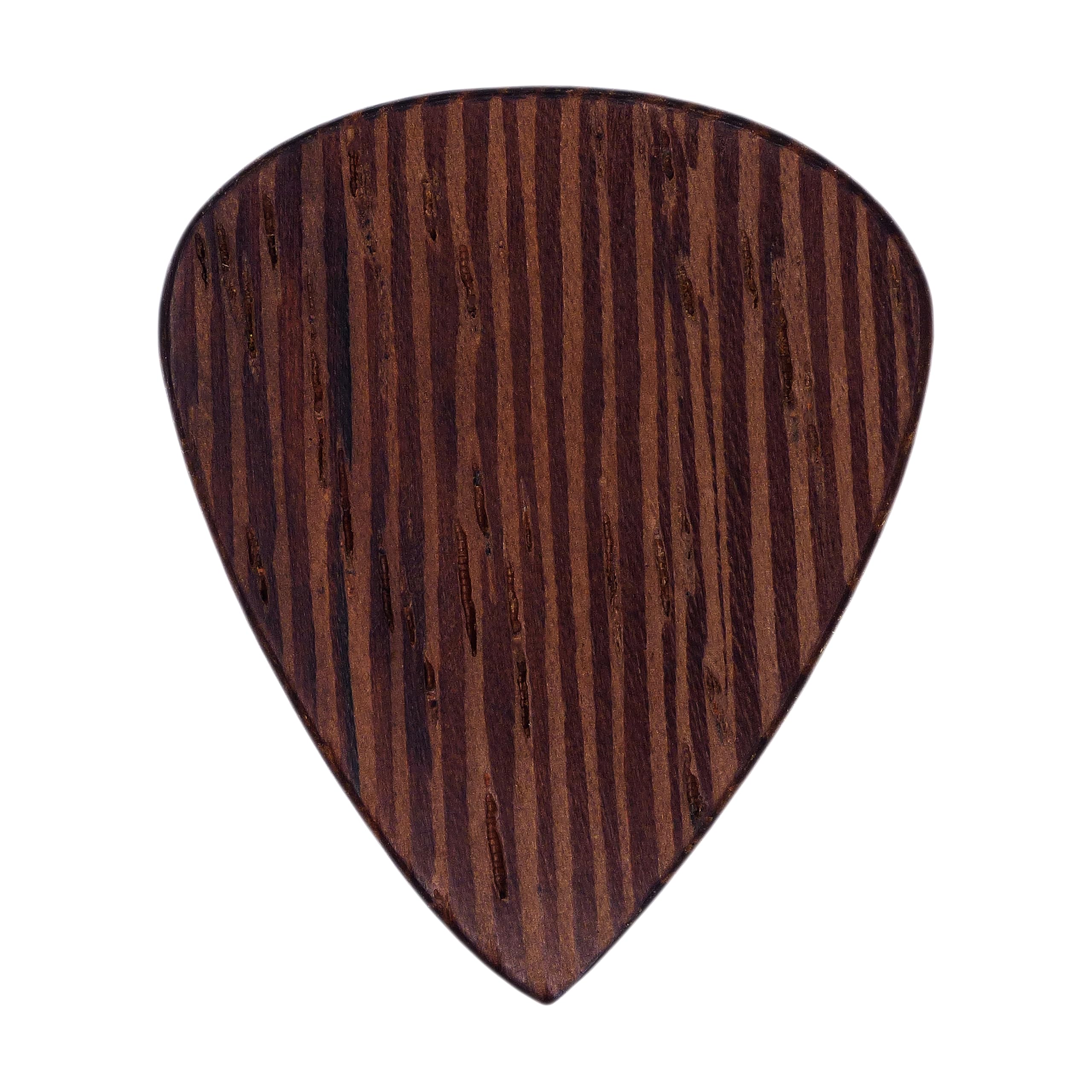 Wenge Wood Guitar Or Bass Pick - 1.5 Mm Heavy Gauge - 351 Shape - Natural Finish Handmade Specialty Exotic Plectrum - 24 Pack Ne